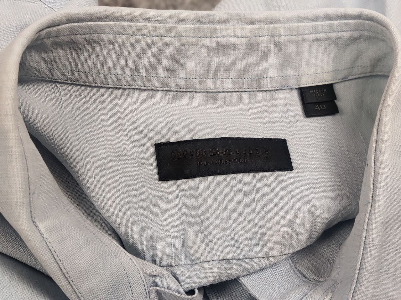 Burberry Burberry Prorsum Collection Casual Blue Cotton Bottom Shirt Size US S / EU 44-46 / 1 - 16 Thumbnail