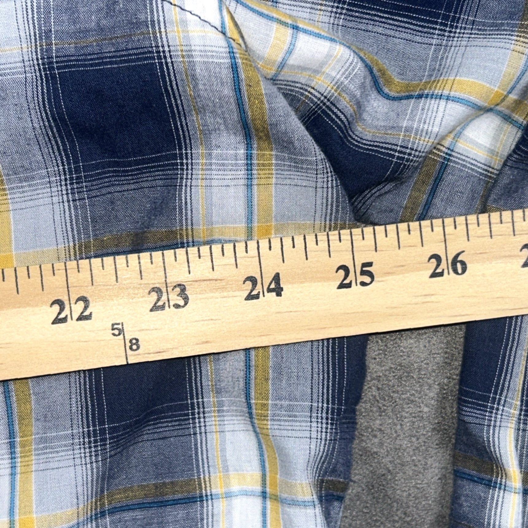 Wrangler Wrangler Shirt Mens XL Blue Pearl Snap Sawtooth Pockets Western Cowboy Plaid Button-Up Casual Size US XL / EU 56 / 4 - 5 Thumbnail