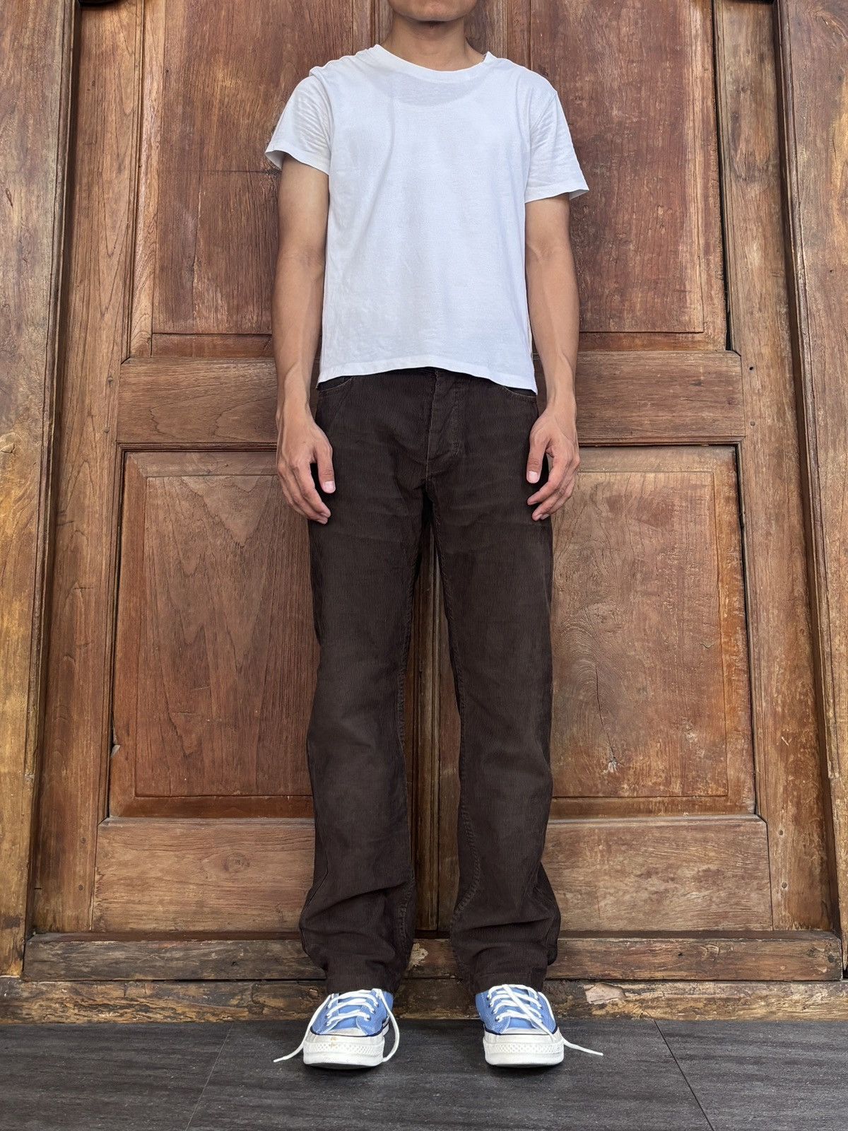 Helmut Lang FREE TAX! 2000s Corduroy Classic Cut Pants Size US 30 / EU 46 - 1 Thumbnail
