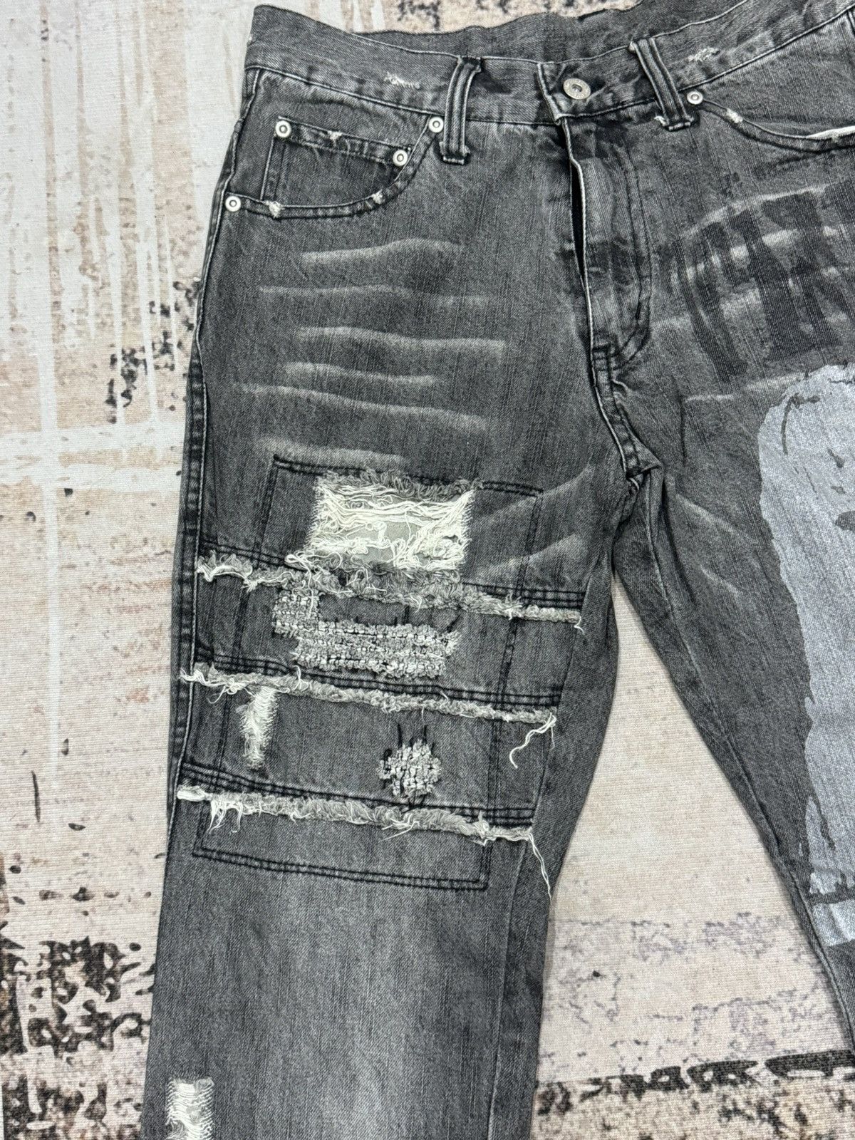 In The Attic In THE ATTIC - design like hysteric glamour distress jeans Size US 30 / EU 46 - 4 Thumbnail