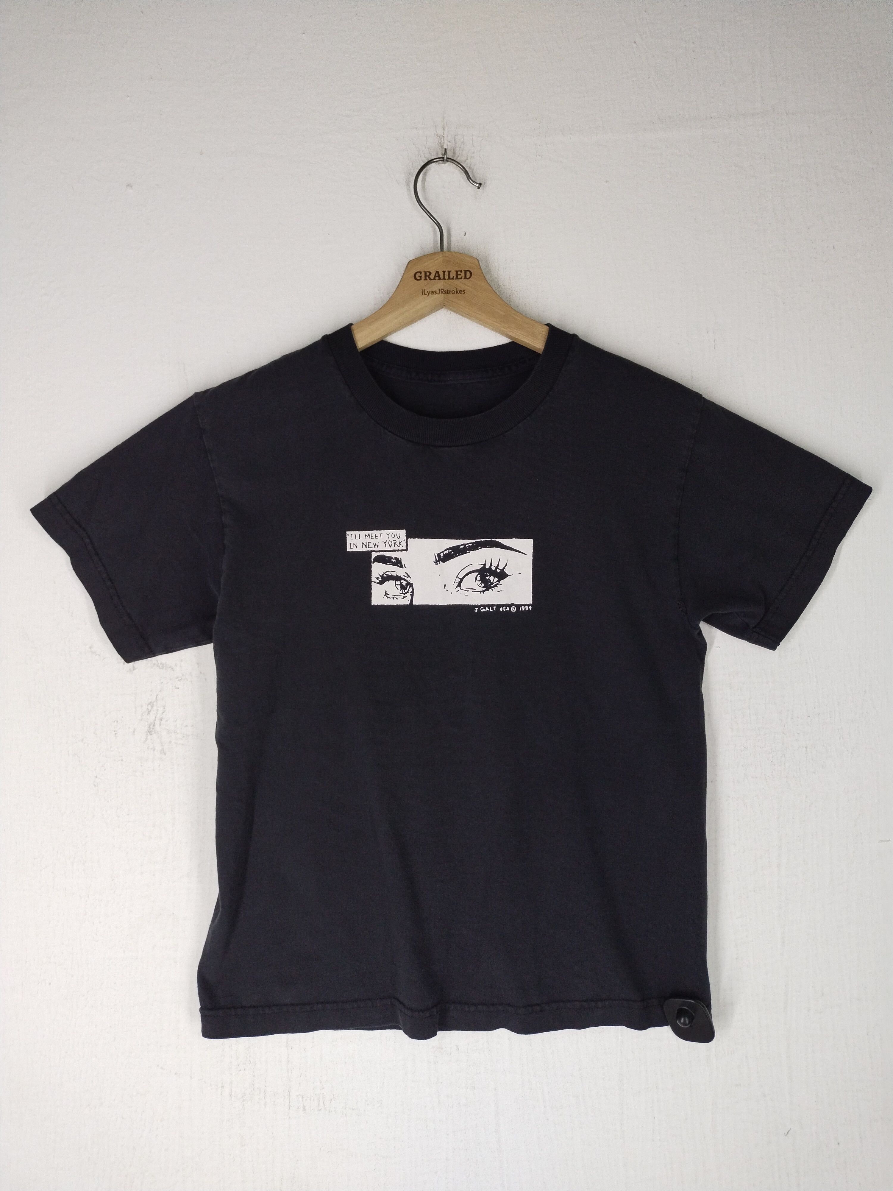Vintage Brandy Melville J. Galt Black Shirt Tee