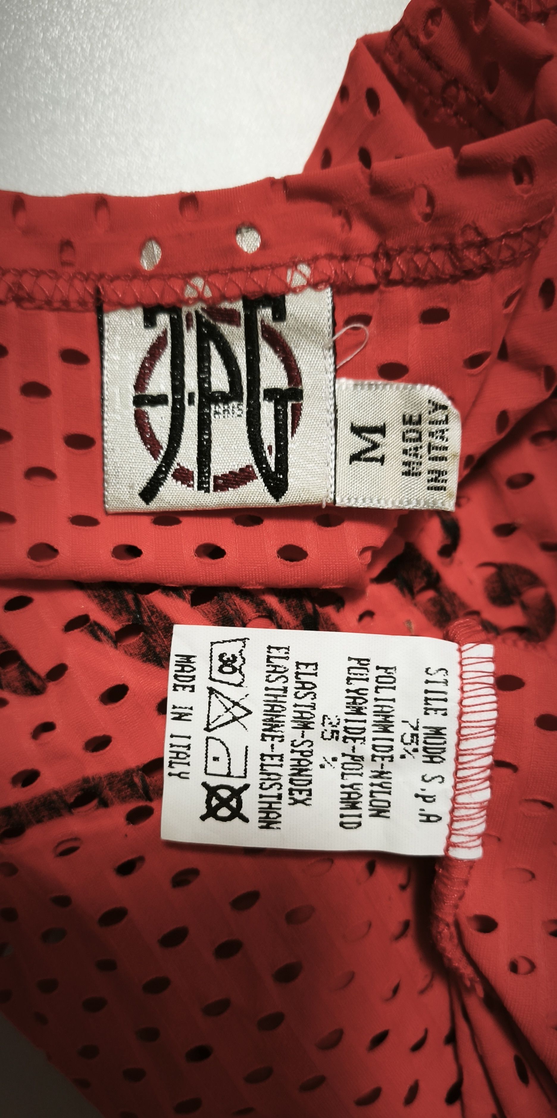 Jean Paul Gaultier Year: 1995 - Coral perforated top Size S / US 4 / IT 40 - 2 Thumbnail