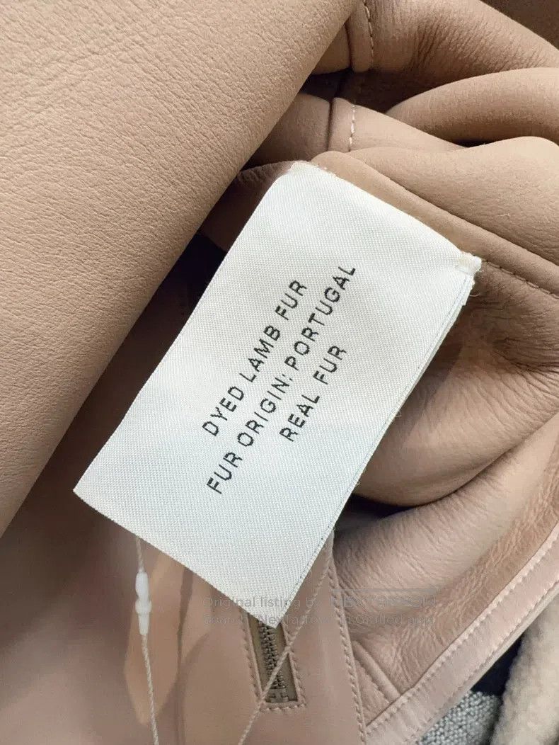 Hermes Hermes Light Pink Naked Color Leather and Fur Jacket Size XS / US 0-2 / IT 36-38 - 7 Thumbnail