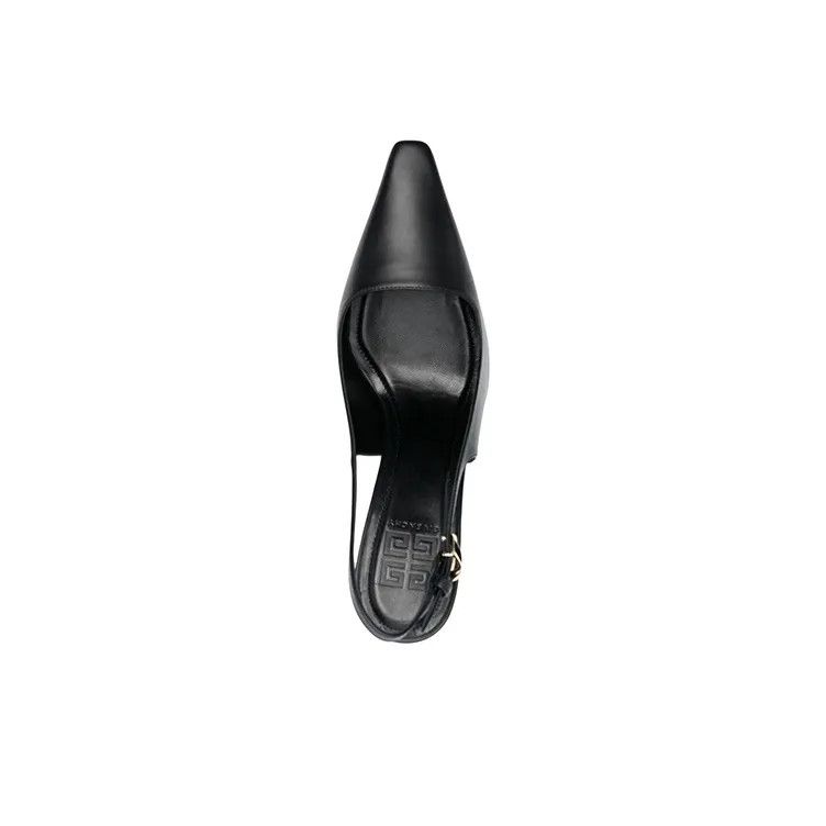 Givenchy o1srvl11e1024 G-Cube 50mm Slingback Heels in Black Size US 6 / IT 36 - 4 Thumbnail