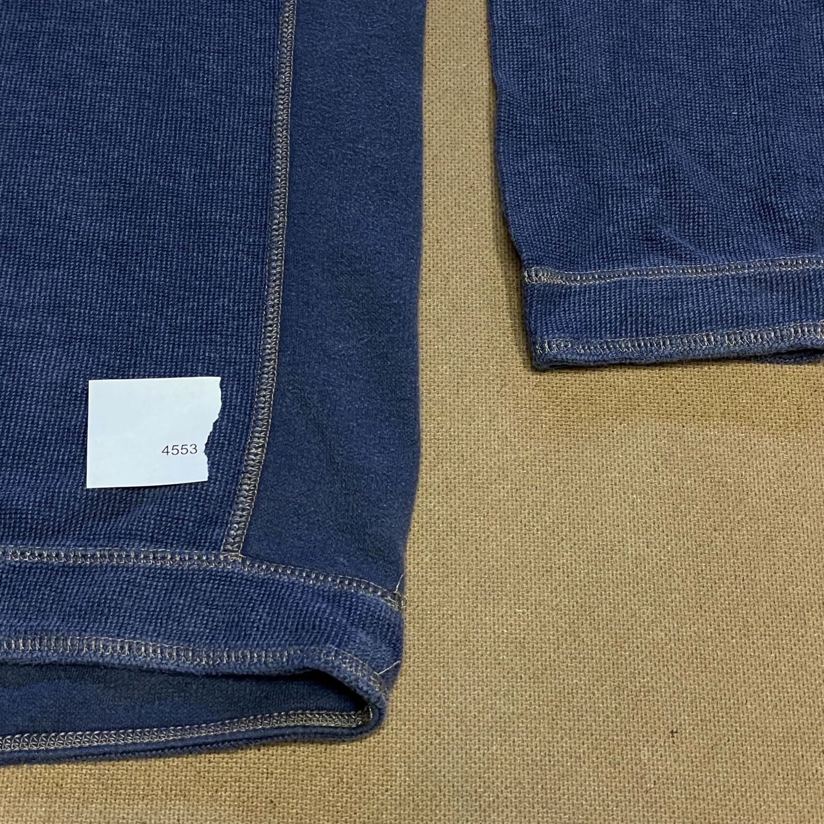 Tommy Bahama Tommy Bahama Mens Large Blue Half Zip Pullover Sweater Waffle Knit Casual Jeans Size US L / EU 52-54 / 3 - 5 Thumbnail