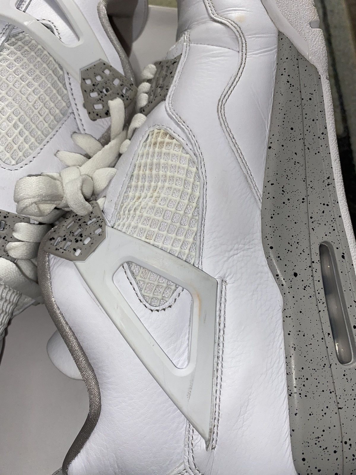 Jordan Brand × Nike Jordan 4 Retro White Oreo (2021) ( Size US 13 / EU 46 - 3 Thumbnail