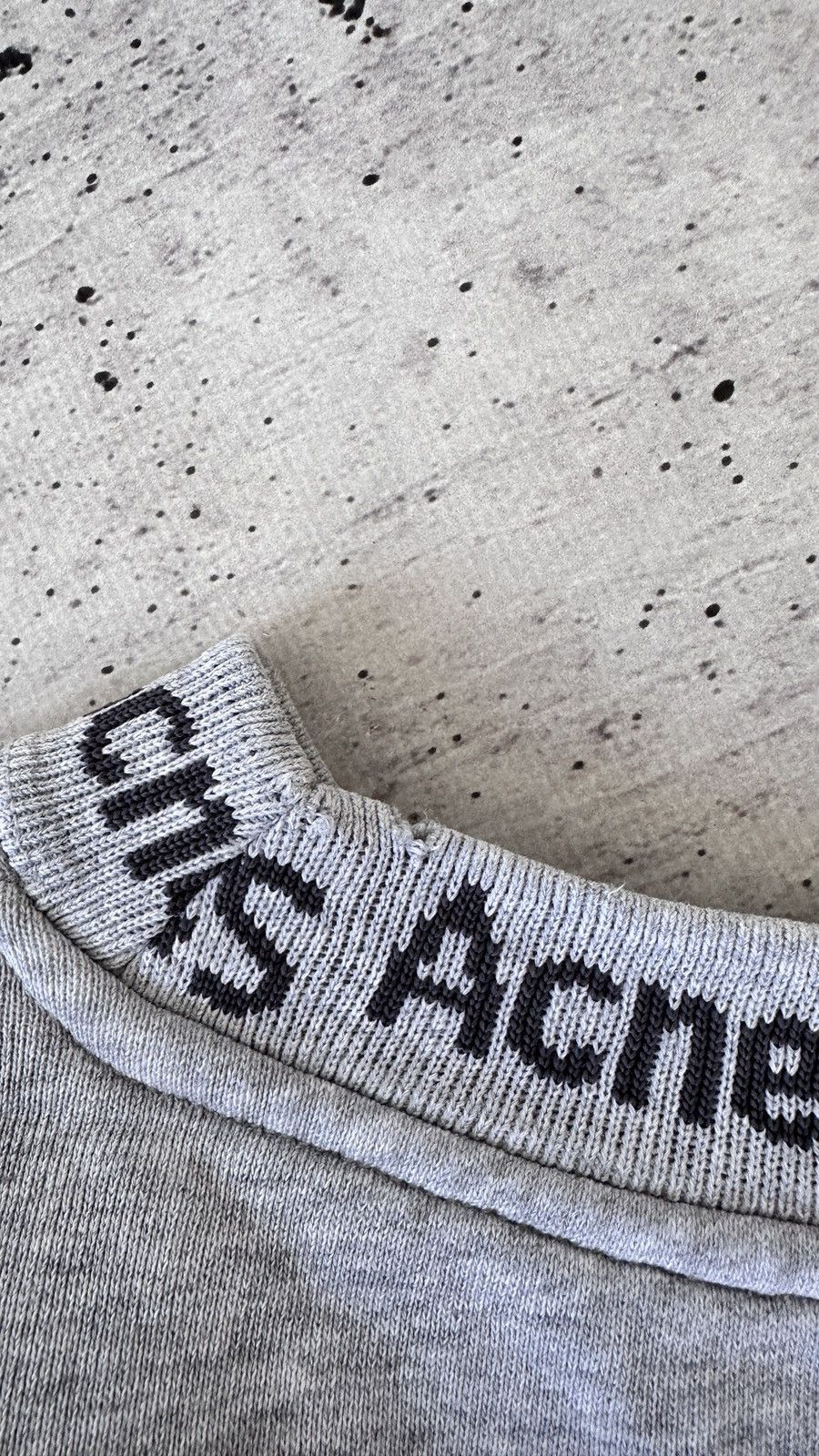 Acne Studios Acne Studios Flogho Logo Boxy Fit Grey Sweatshirt Oversized Size US L / EU 52-54 / 3 - 10 Thumbnail