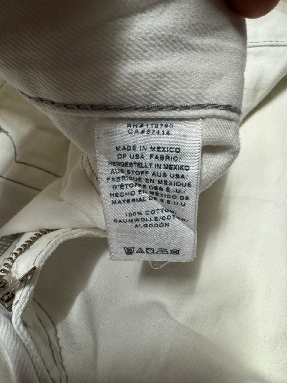 True Religion 💥BigSize💥Y2K True Religion Straight Sick Thrashed White Jean Size US 38 / EU 54 - 20 Thumbnail