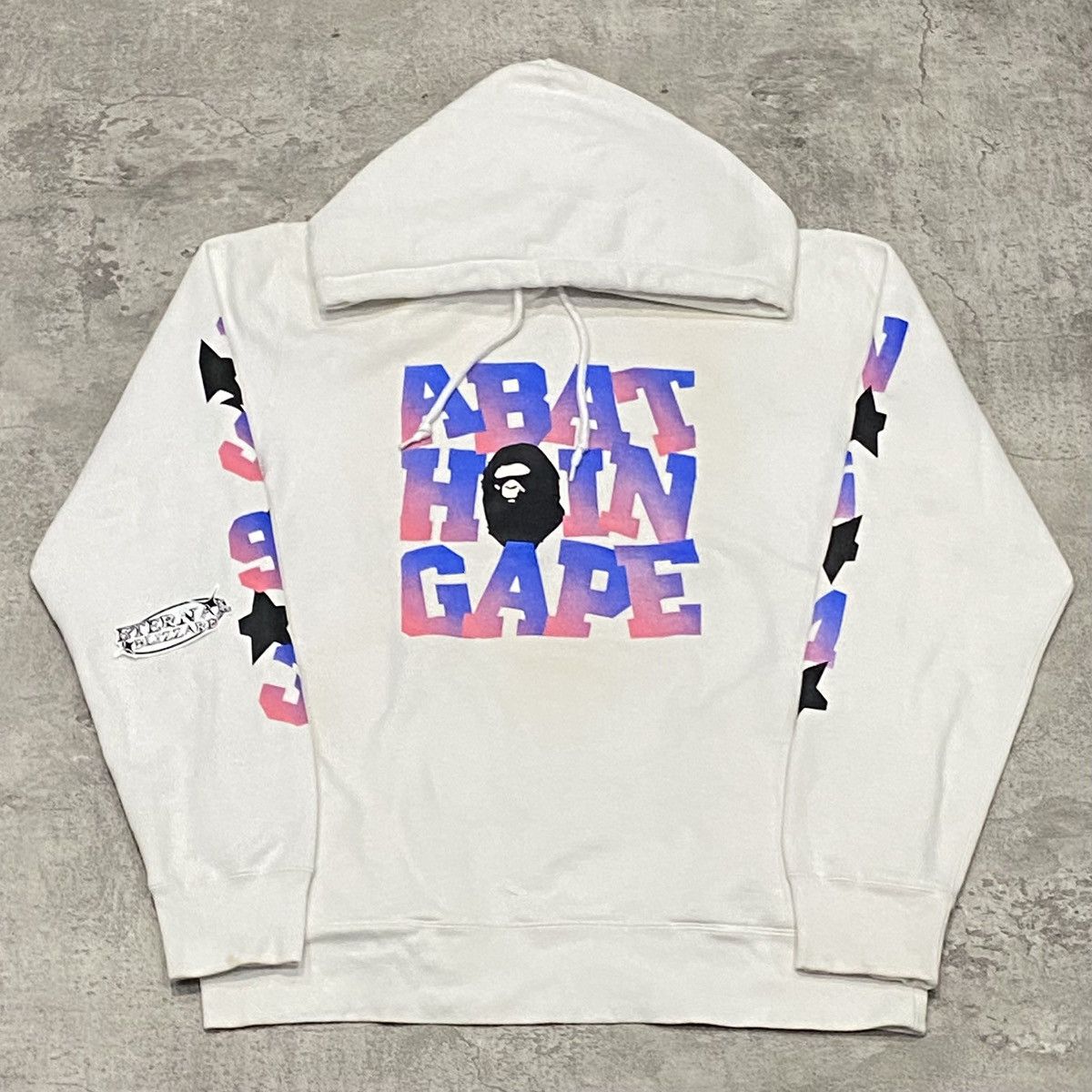 Bape Bape Logo White Pullover Hoodie Size US XL / EU 56 / 4 - 1 Thumbnail