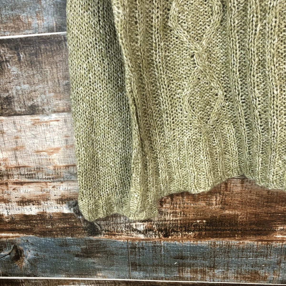 Homespun Knitwear × Japanese Brand L& Beautiful Green Knitwear vintage #A2060 Size M / US 6-8 / IT 42-44 - 7 Thumbnail
