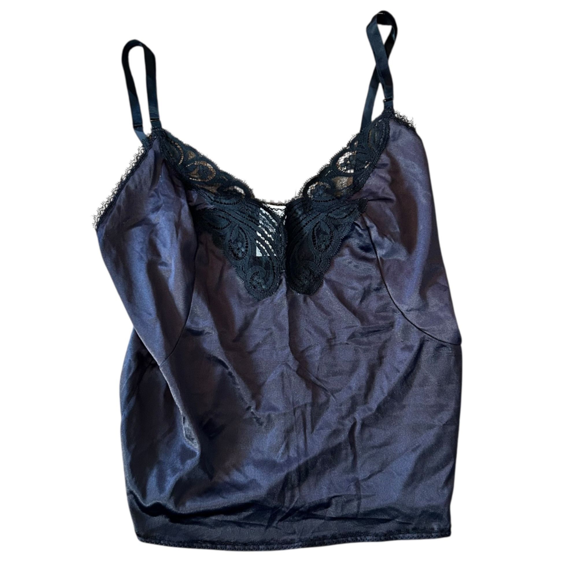 Vintage Vintage Body Lites Black Floral Lace Lingerie Camisole 34 Size XXS / US 00 / IT 34 - 1 Thumbnail
