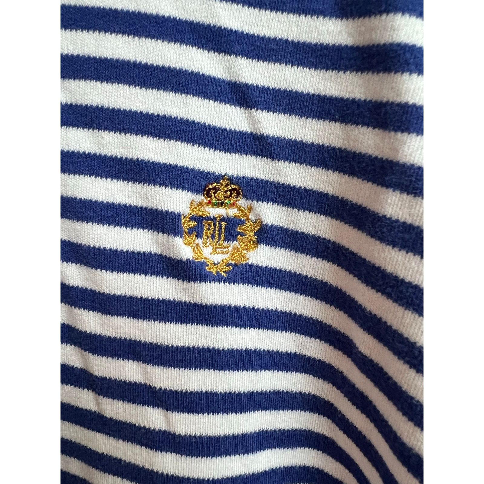 Ralph Lauren Lauren Ralph Lauren Polo Large Short Sleeve White Blue Size US L / EU 52-54 / 3 - 3 Thumbnail