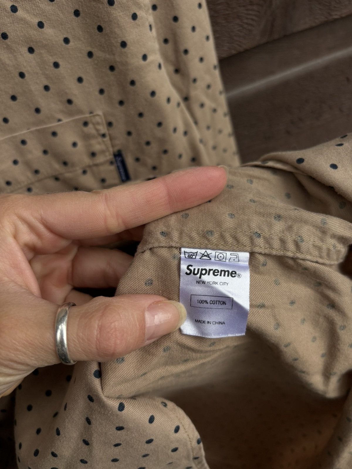 Supreme Supreme Fw11 polka dot button up shirt Size US L / EU 52-54 / 3 - 5 Thumbnail