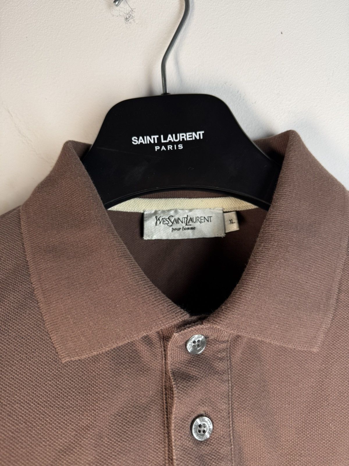 Yves Saint Laurent Brown YSL Polo Soft YSL Shirt YSL Tee Size US XL / EU 56 / 4 - 12 Thumbnail
