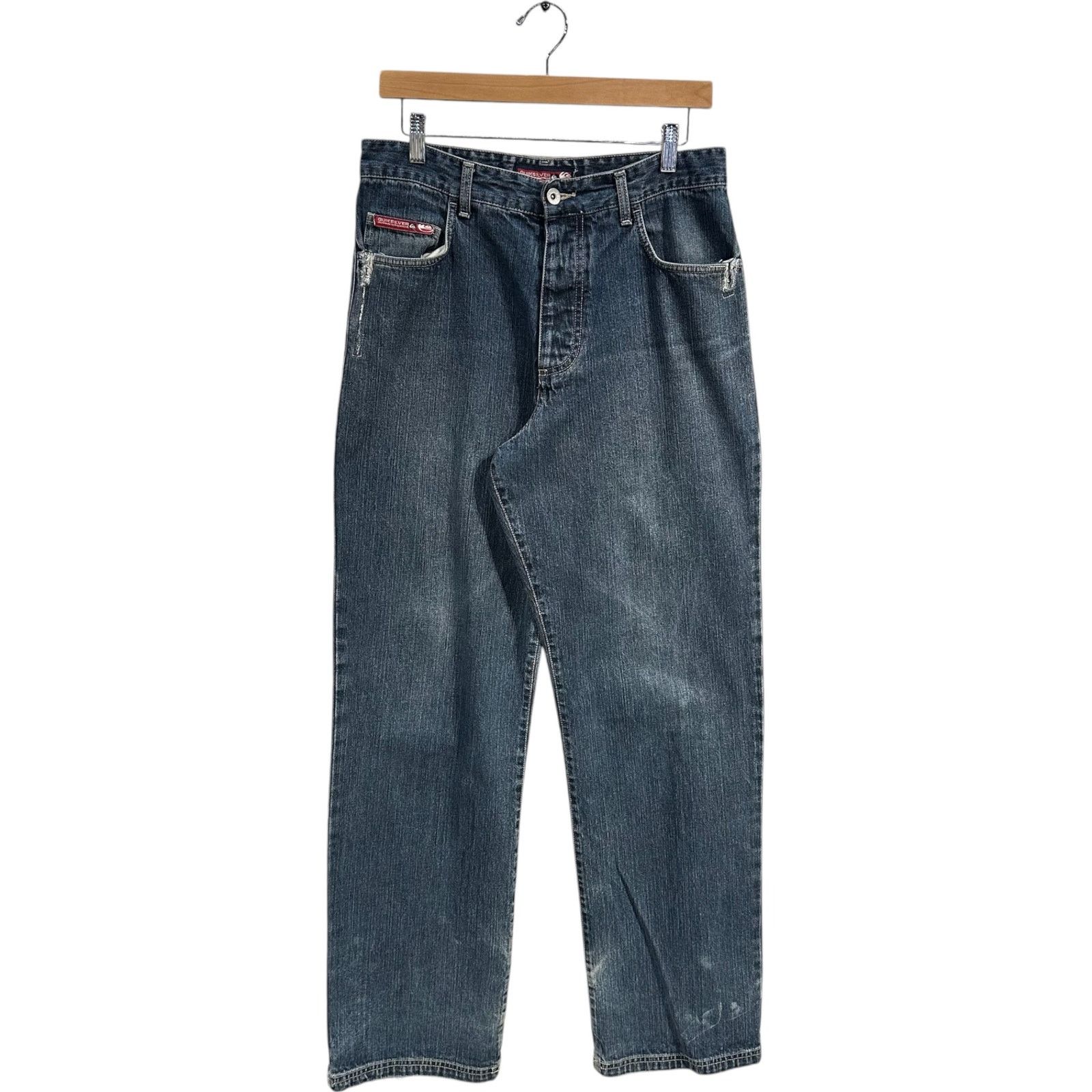 Quiksilver Vintage Y2K Quiksilver Straight Leg Denim Jeans 30x31 Size US 30 / EU 46 - 1 Thumbnail