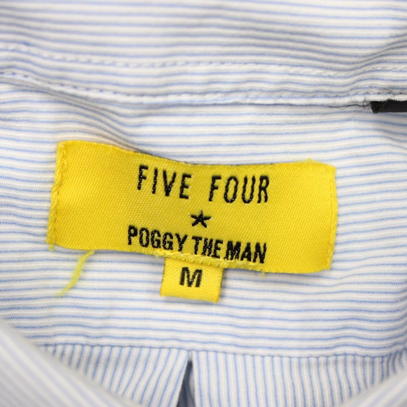Vintage Five Four Poggy The Man Shirt Mens Medium Blue 100% Cotton Long Sleeve Button Shirt-Down Casual Shirt Mens Medium Blue Size US M / EU 48-50 / 2 - 7 Thumbnail