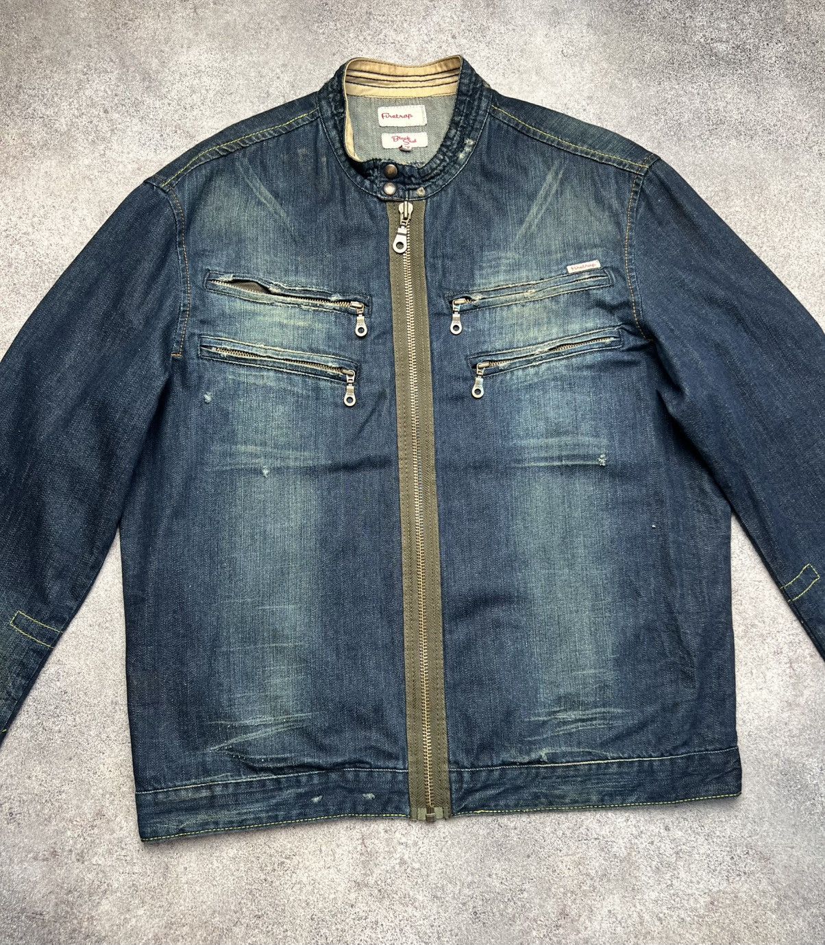 Firetrap × Vintage Firetrap vintage denim biker jacket Size US XL / EU 56 / 4 - 3 Thumbnail
