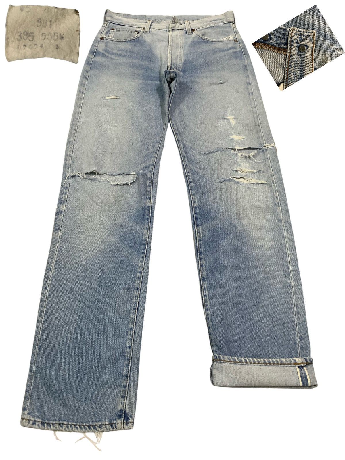 Distressed Denim × Levi's × Vintage Vintage 70s Levis 501 Distressed Denim × Levi's × Vintage Vintage 70s Levis 501