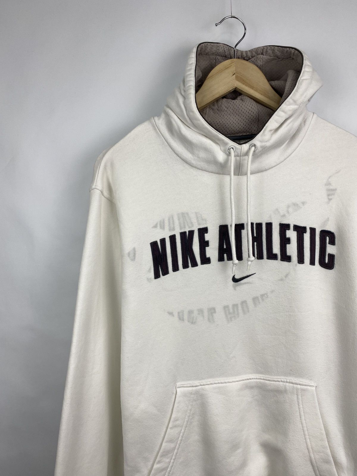 Nike 🇺🇸 Vintage 90s Nike Athletics Boxy Hoodie Rare Retro Hype Y2K Size US S / EU 44-46 / 1 - 2 Thumbnail