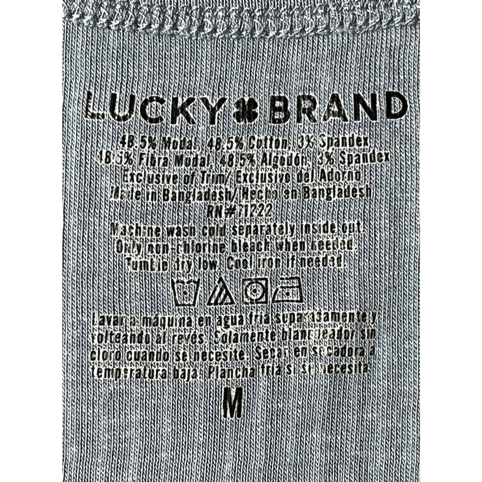 Lucky Brand Lucky Brand Women’s Shirt T-Shirts Solid Blue Short Sleeve Crew Neck Pullover Casual Size M Size M / US 6-8 / IT 42-44 - 5 Thumbnail