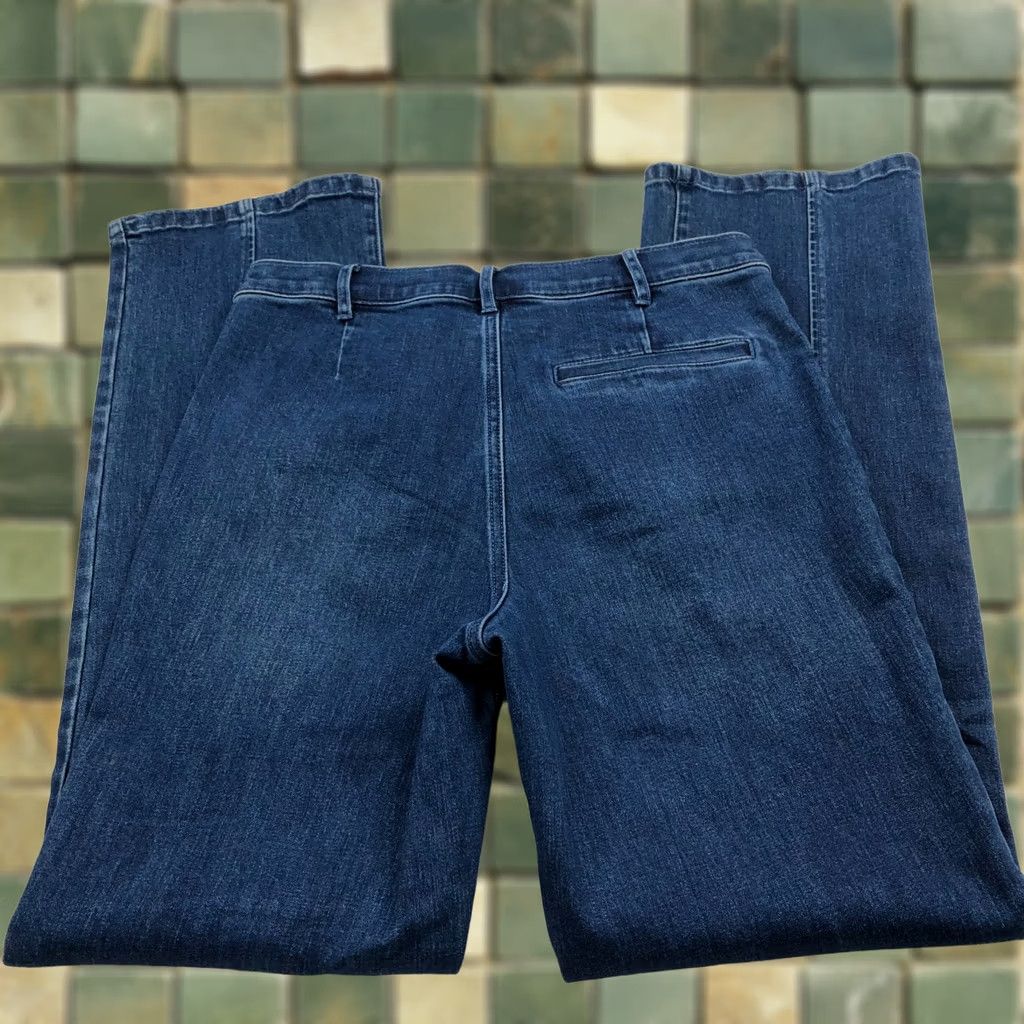 J.McLaughlin J. McLaughlin Front Seam Bootcut Jeans 30 in W 31 in L SS/Stretch Denim Women Regular 6 Blue Size 28" / US 6 / IT 42 - 1 Thumbnail