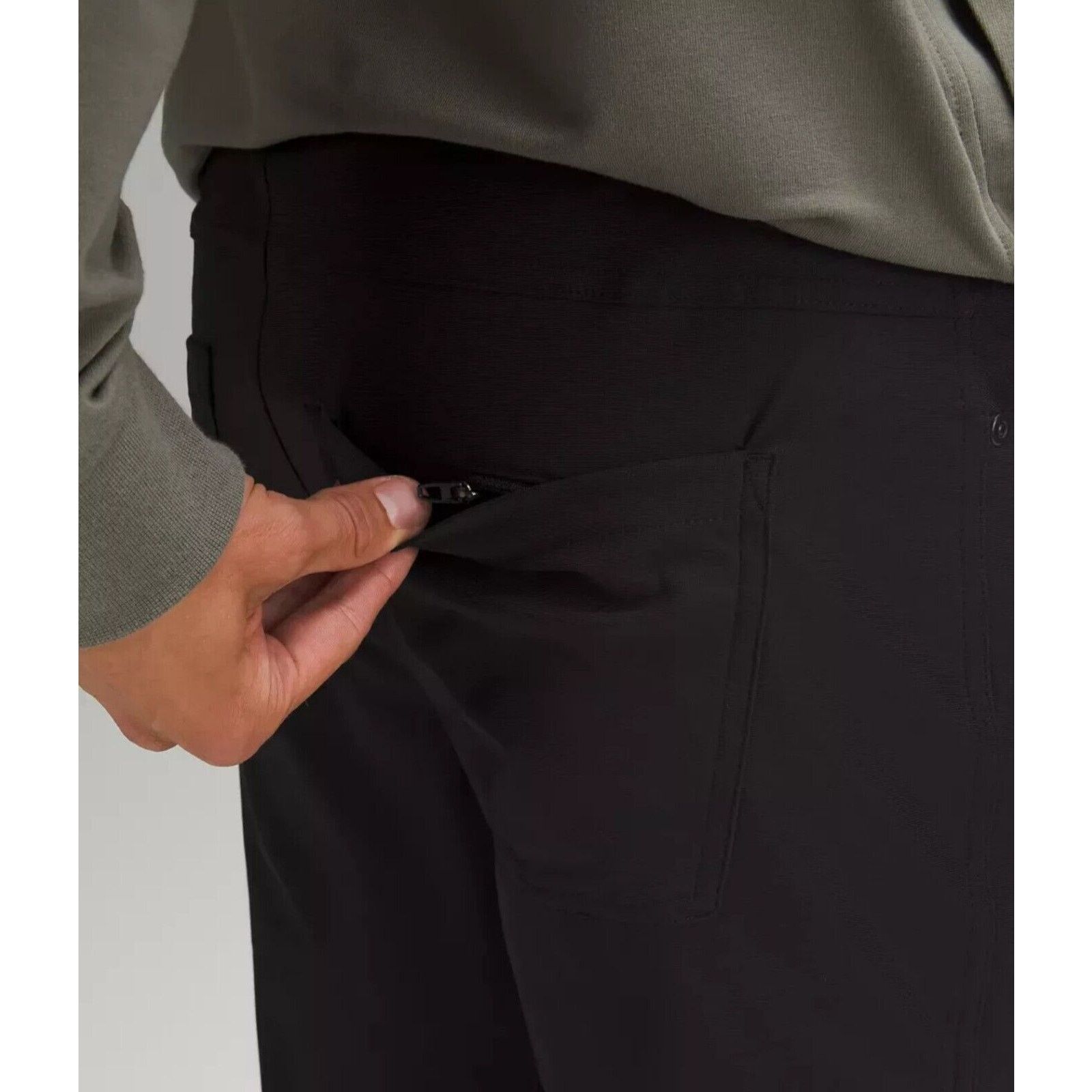 Lululemon Lululemon ABC Slim -Fit Pant Warpstreme Black Size 38X 32” Size US 38 / EU 54 - 4 Thumbnail