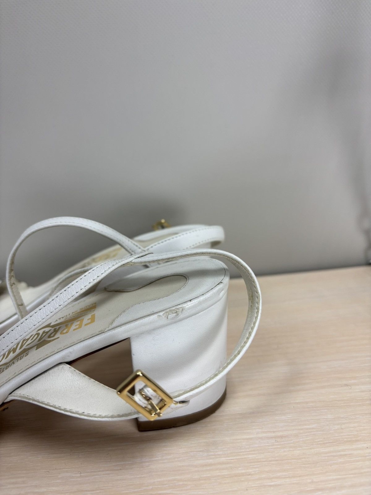 Salvatore Ferragamo Womens heels Salvatore Ferragamo Size 7 Color White Size US 7 / IT 37 - 6 Thumbnail