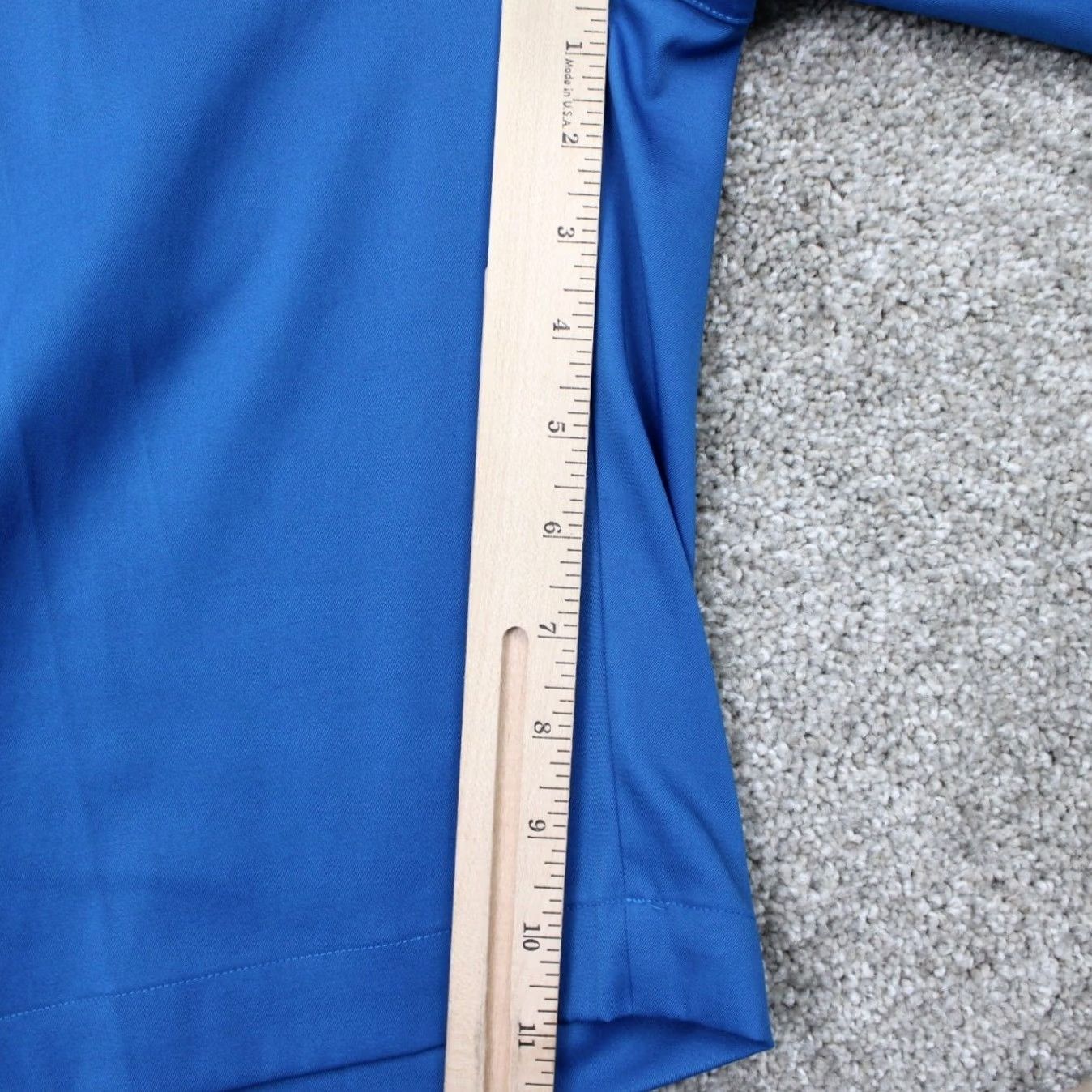 Nike Nike Flat Front Tech Shorts Mens 32 Blue Dri-Fit 11" Inseam Casual, Travel, Workwear/ Chino, Stretch Denim? Size US 32 / EU 48 - 4 Thumbnail