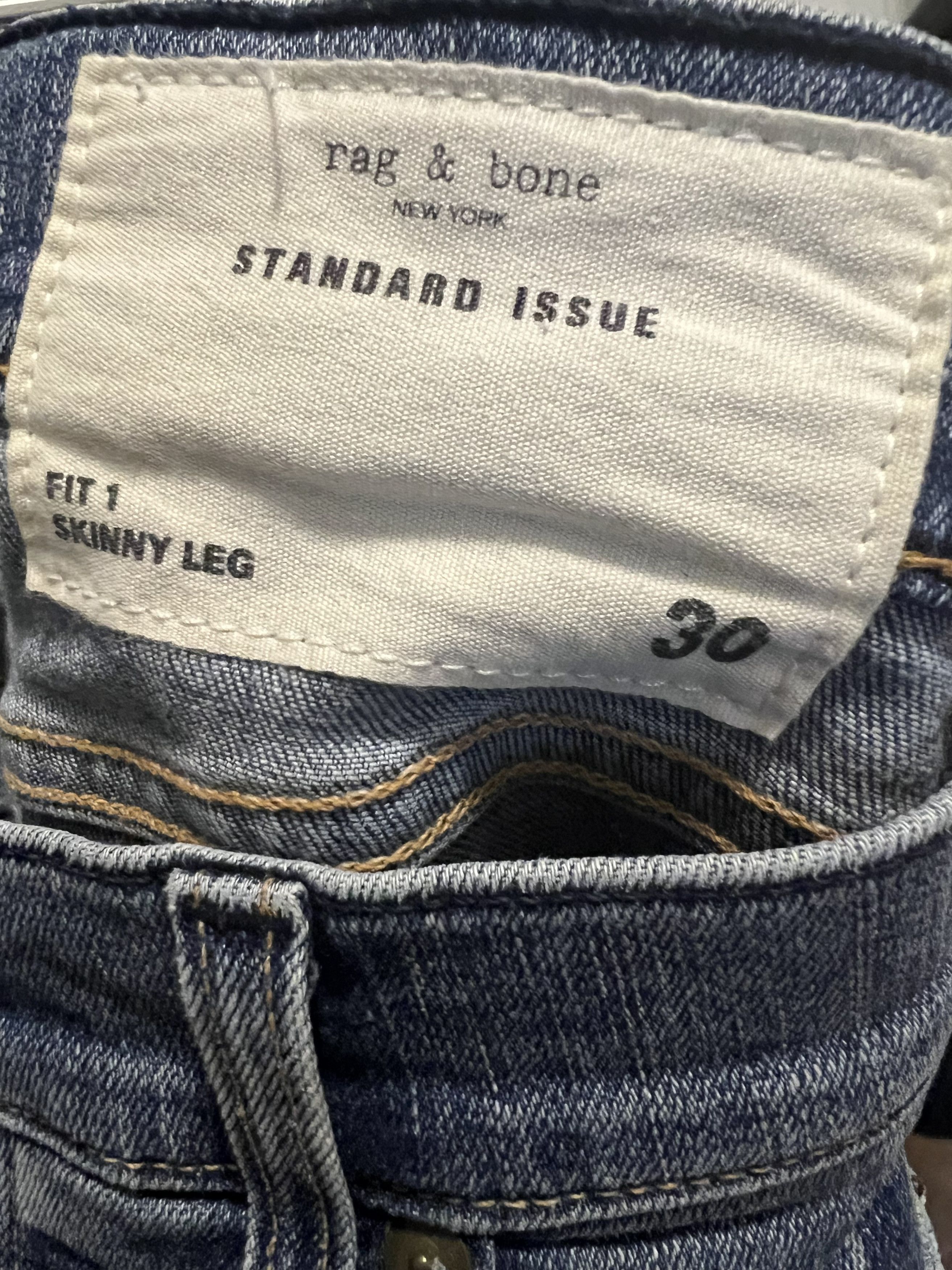 Rag & Bone Fit 1 Skinny Leg Ripped Jeans - US30 Size US 30 / EU 46 - 3 Thumbnail