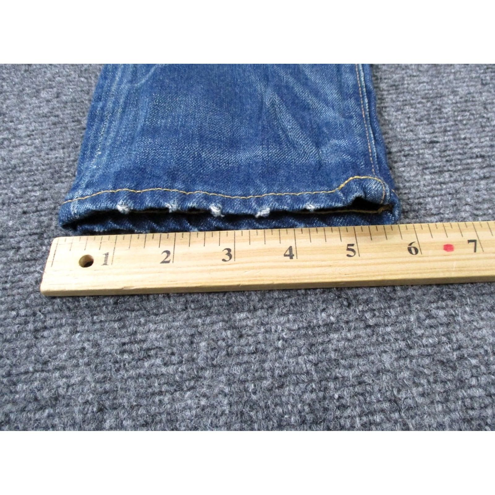 Vintage RRL Ralph Lauren Jeans Men 28 X 30 Denim Selvedge Stretch Slim Straight- 30x28 Blue Denim Jeans Mens Size US 30 / EU 46 - 5 Thumbnail