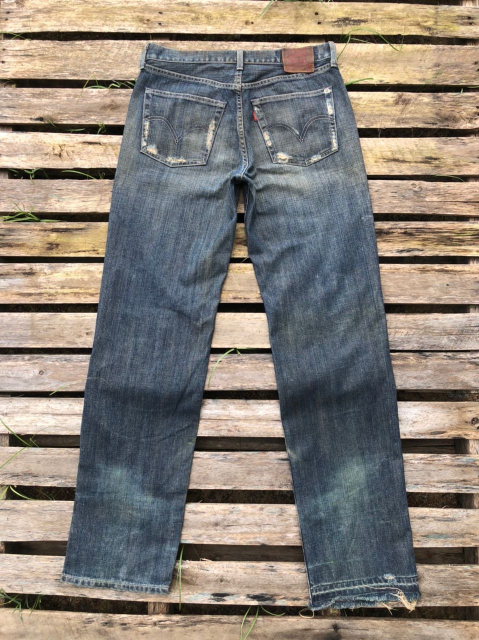 Levi's × Vintage Vintage Levi's 502 Denim Jeans Distressed Size US 31 - 2 Thumbnail
