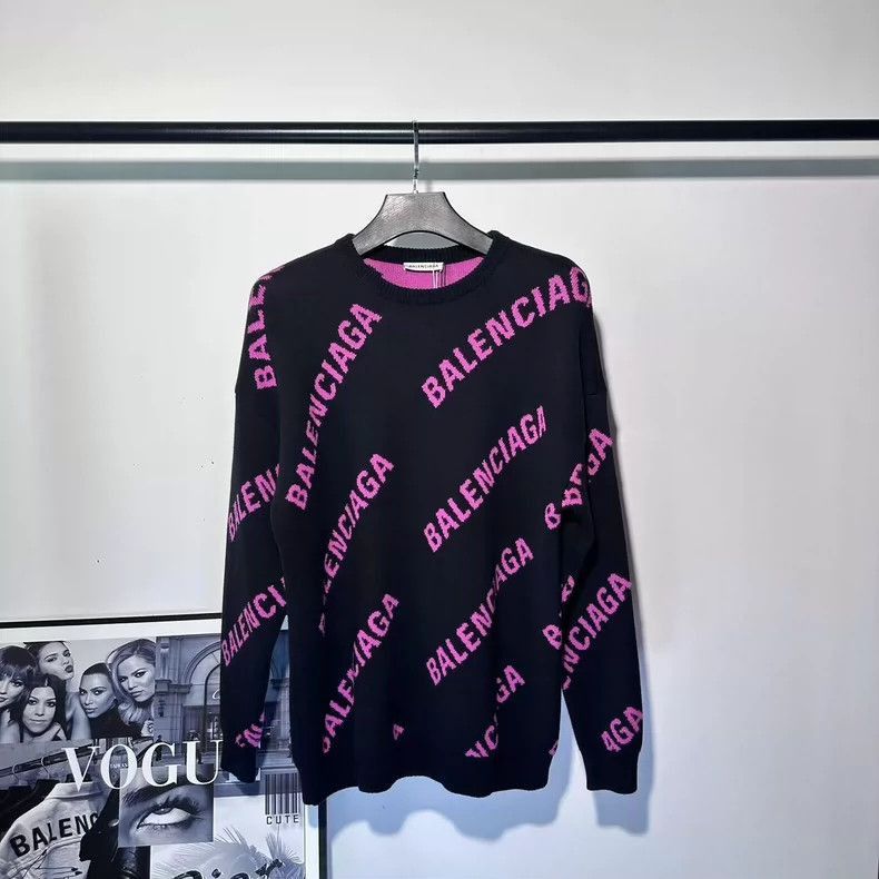 Balenciaga Balenciaga Black Pink Bullet Curtain Sweater-2506 Size US S / EU 44-46 / 1 - 1 Thumbnail