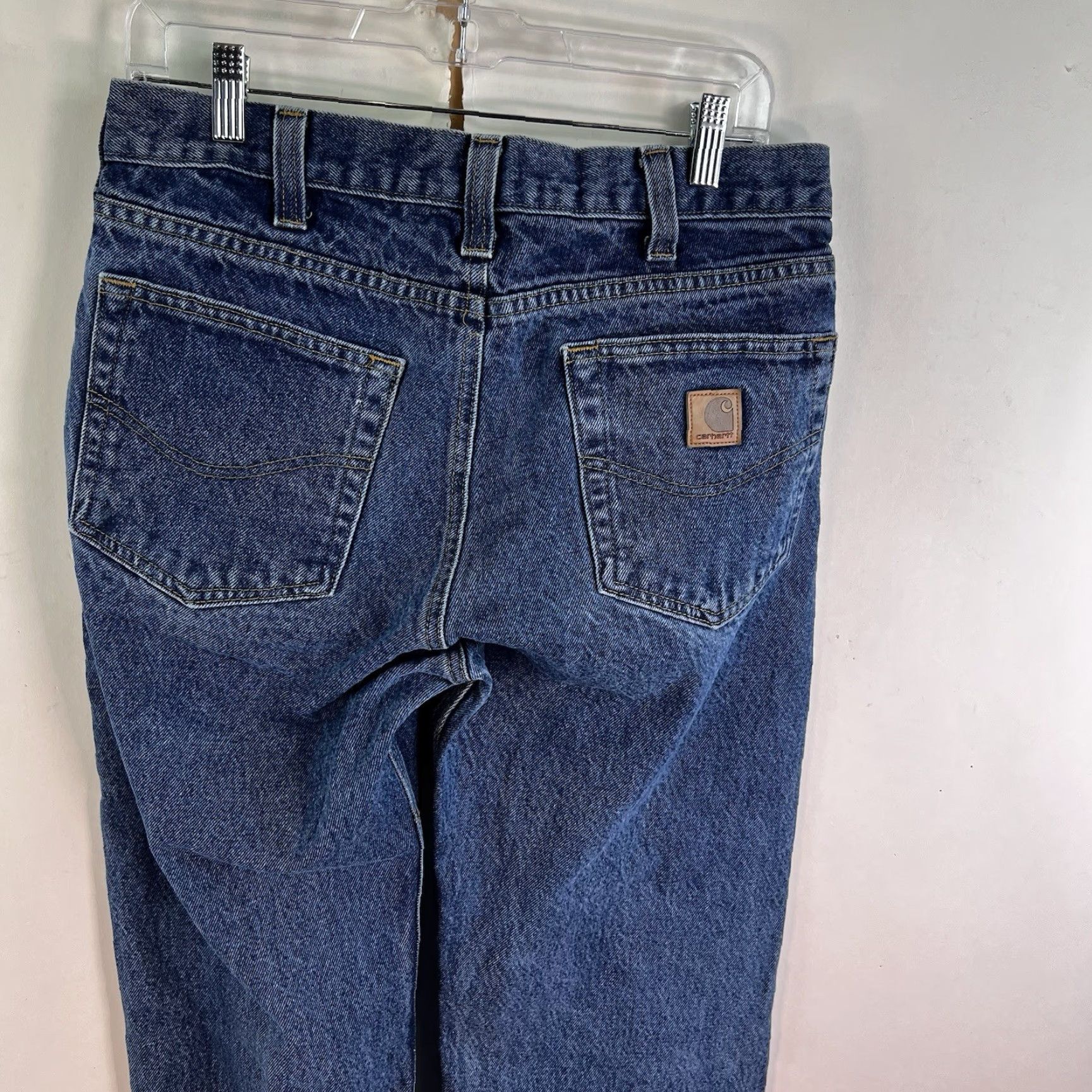 Carhartt Carhartt B480 Denim Straight Jeans Mens Size 32 X34 Blue Distressed Size US 32 / EU 48 - 6 Thumbnail