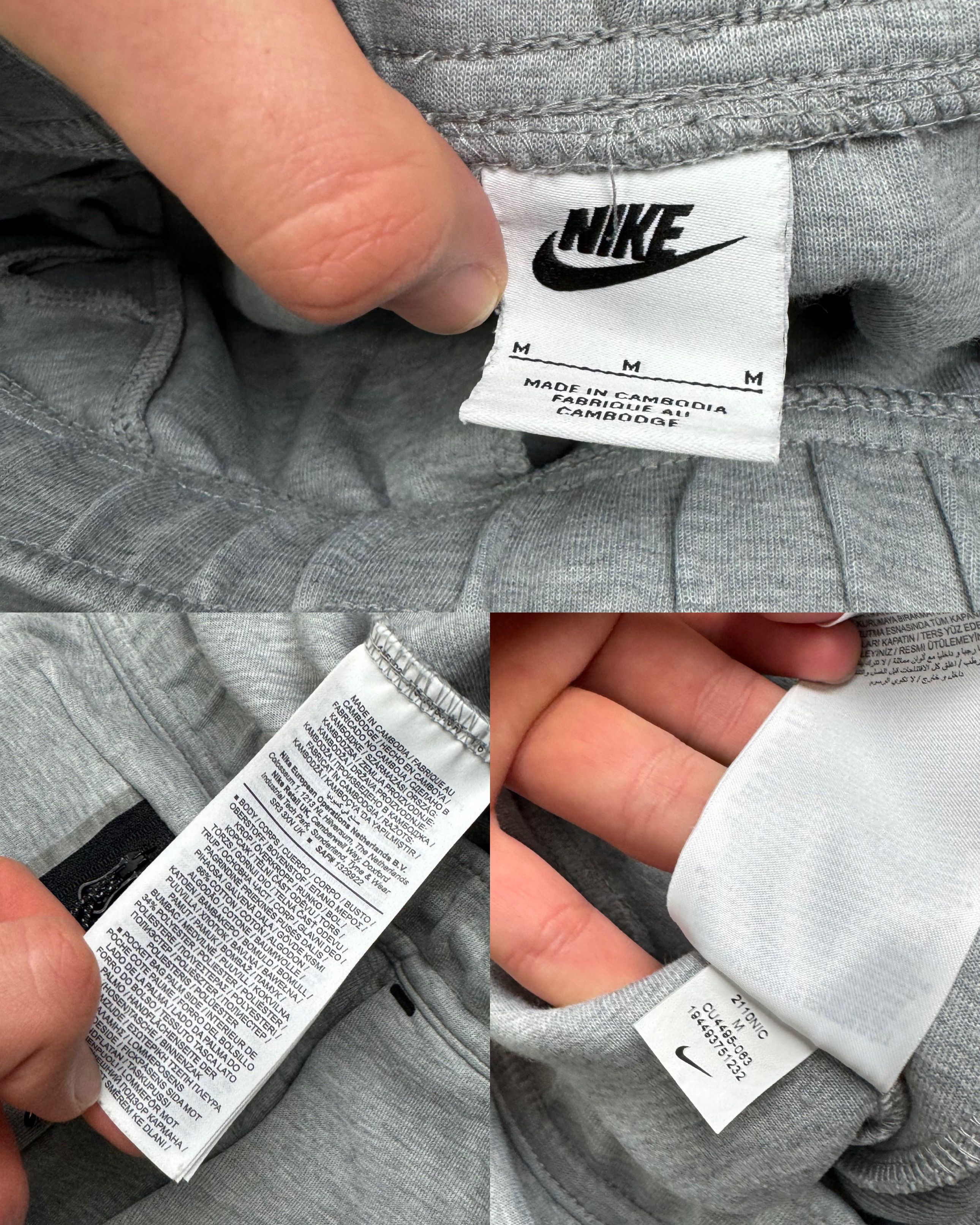 Nike Nike Sportswear Tech Fleece Men's Gray Swoosh Joggers Pant M Size US 30 / EU 46 - 2 Thumbnail