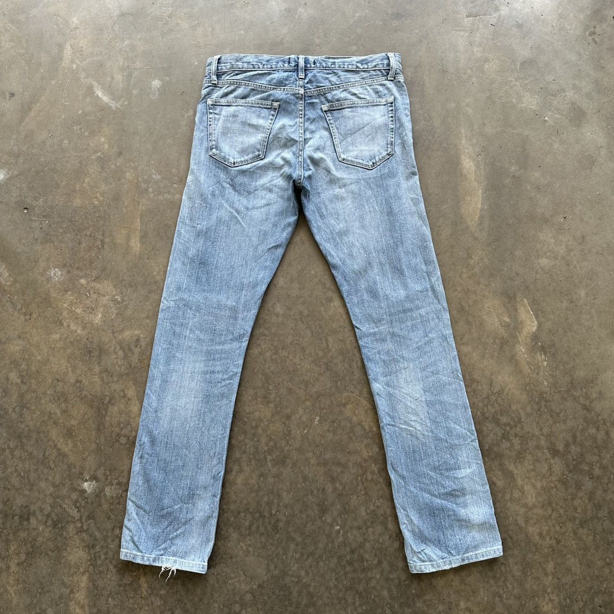 Japanese Brand Vintage Japanese Faded Distressed Denim Jean Pant W33 Size US 33 - 9 Thumbnail