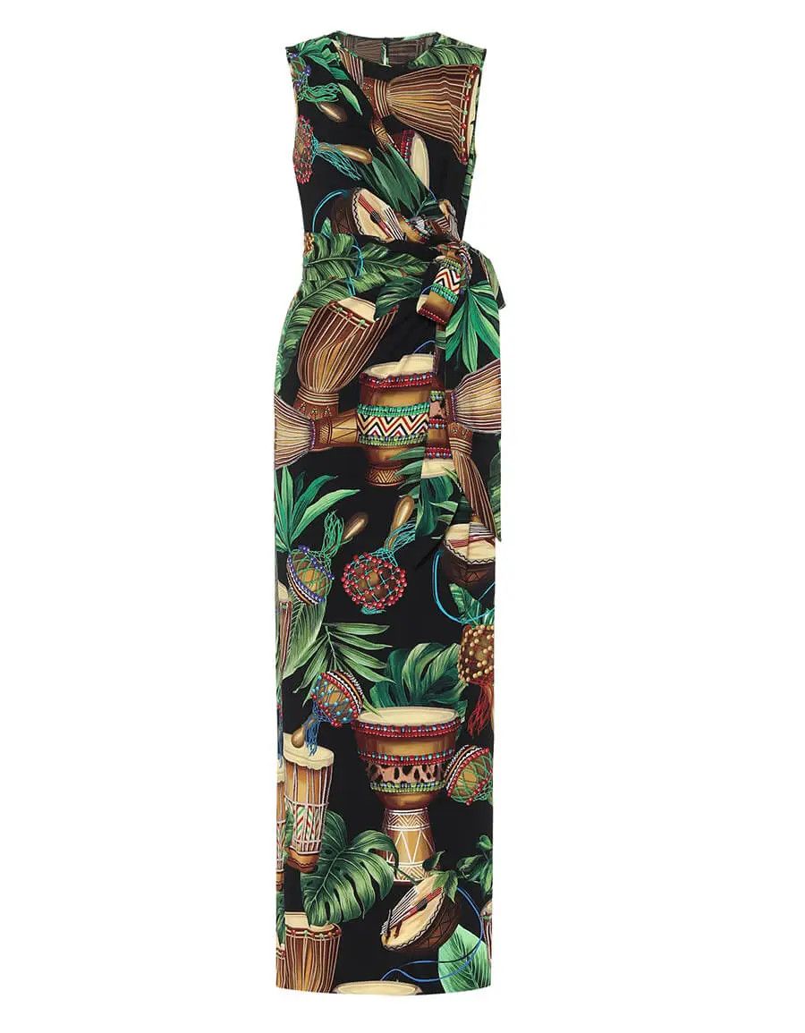 o1y0825 Sleeveless Maxi Dress in Multicolor
