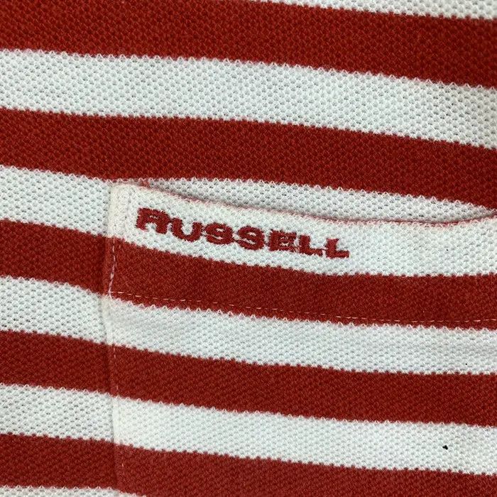 Russell Athletic Vintage RUSSELL ATHLETIC x MIZUNO Striped Polo Tee Shirt Size M / US 6-8 / IT 42-44 - 5 Thumbnail