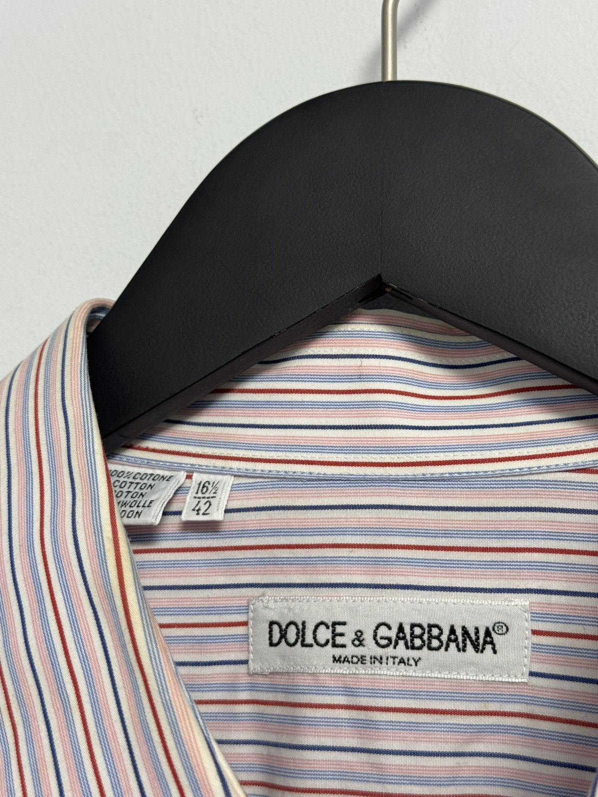 Dolce & Gabbana Dolce&Gabbana Button Up Shirt Luxury Size 16 1/2 42 Size US XL / EU 56 / 4 - 4 Thumbnail