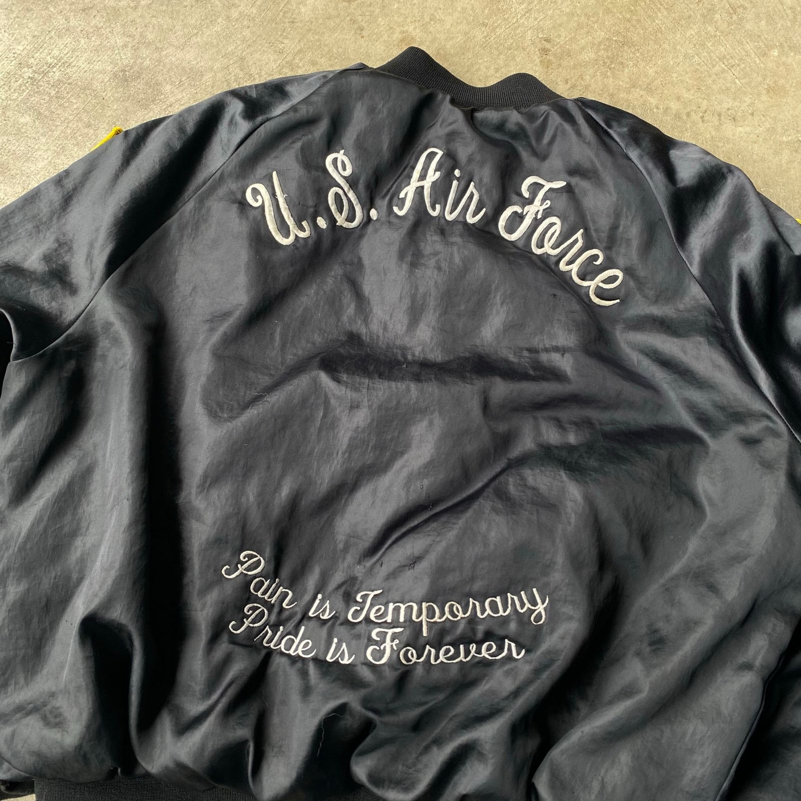Vintage VINTAGE US AIR FORCE CHAINSTITCHED JACKET LARGE SOUVENIR Size US L / EU 52-54 / 3 - 3 Thumbnail