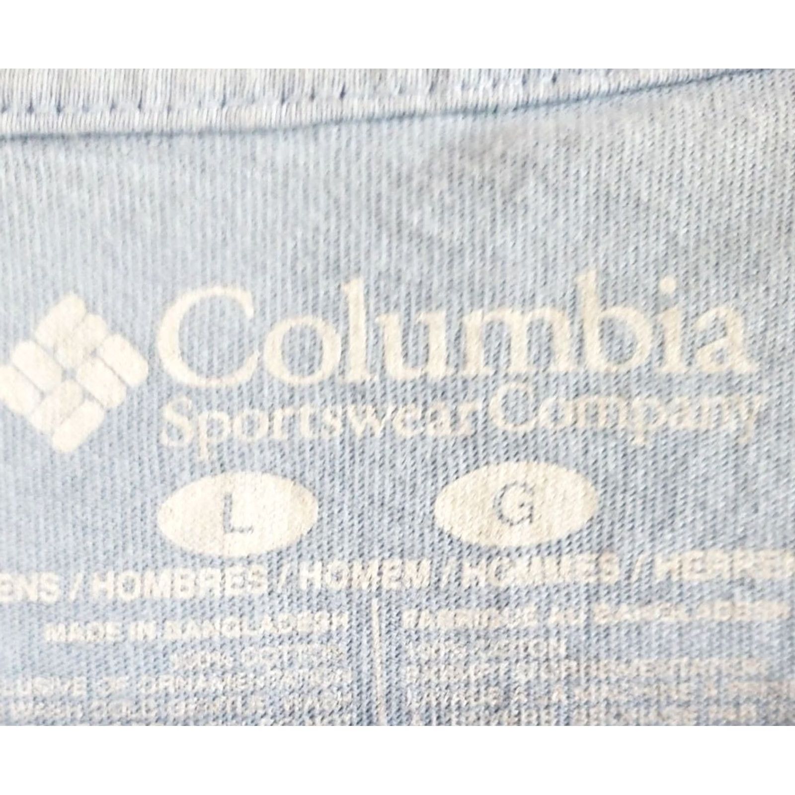 Vintage Columbia PFG Men's L Tee Shirt Blue Logo USA Sailfish Sport Fishing Navy White Green Yellow Fisherman Size US L / EU 52-54 / 3 - 7 Thumbnail