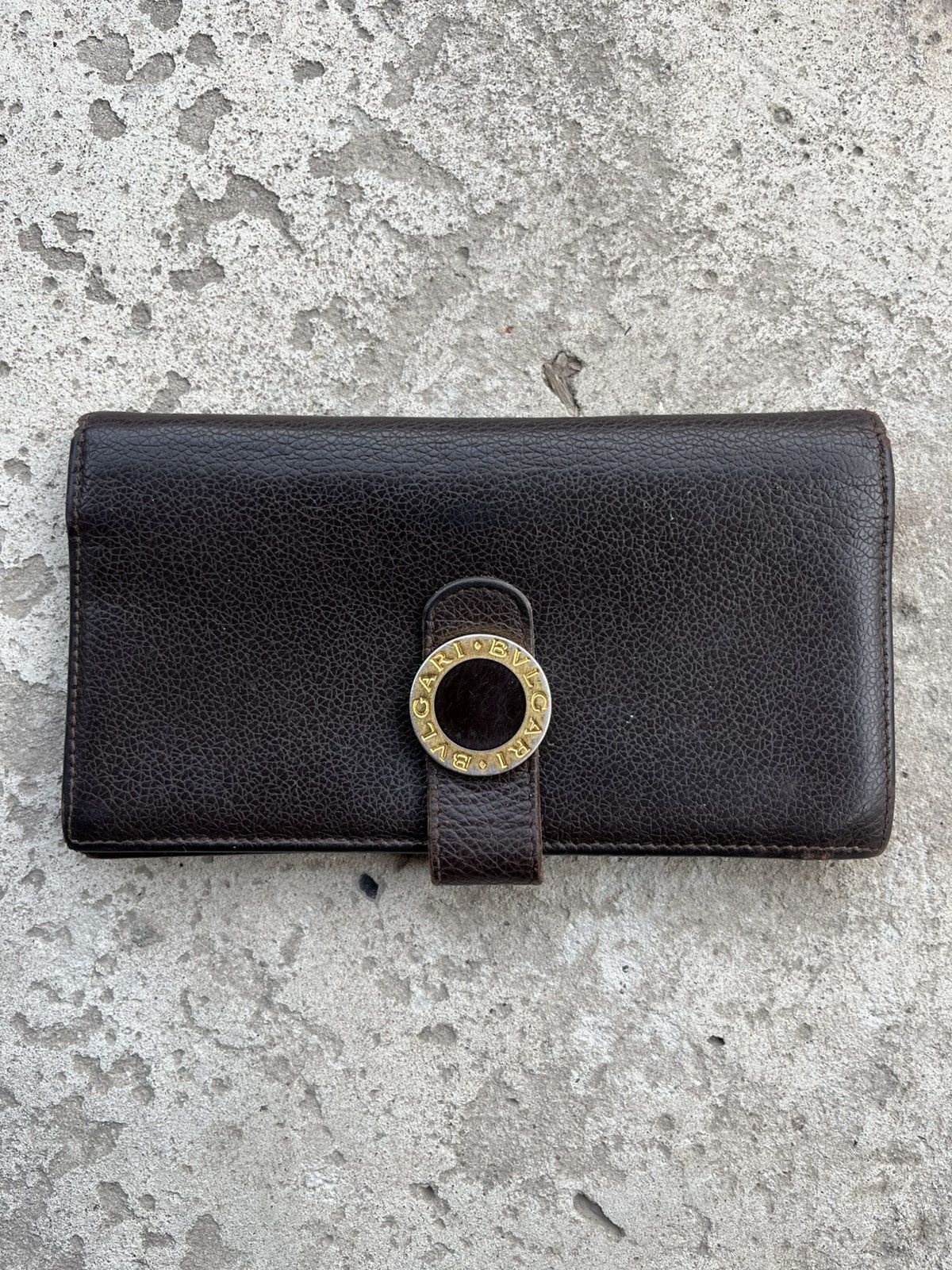 Bvlgari Vintage Bvlgari Big Logo Leather Wallet Case Clutch Holder Size ONE SIZE - 1 Thumbnail