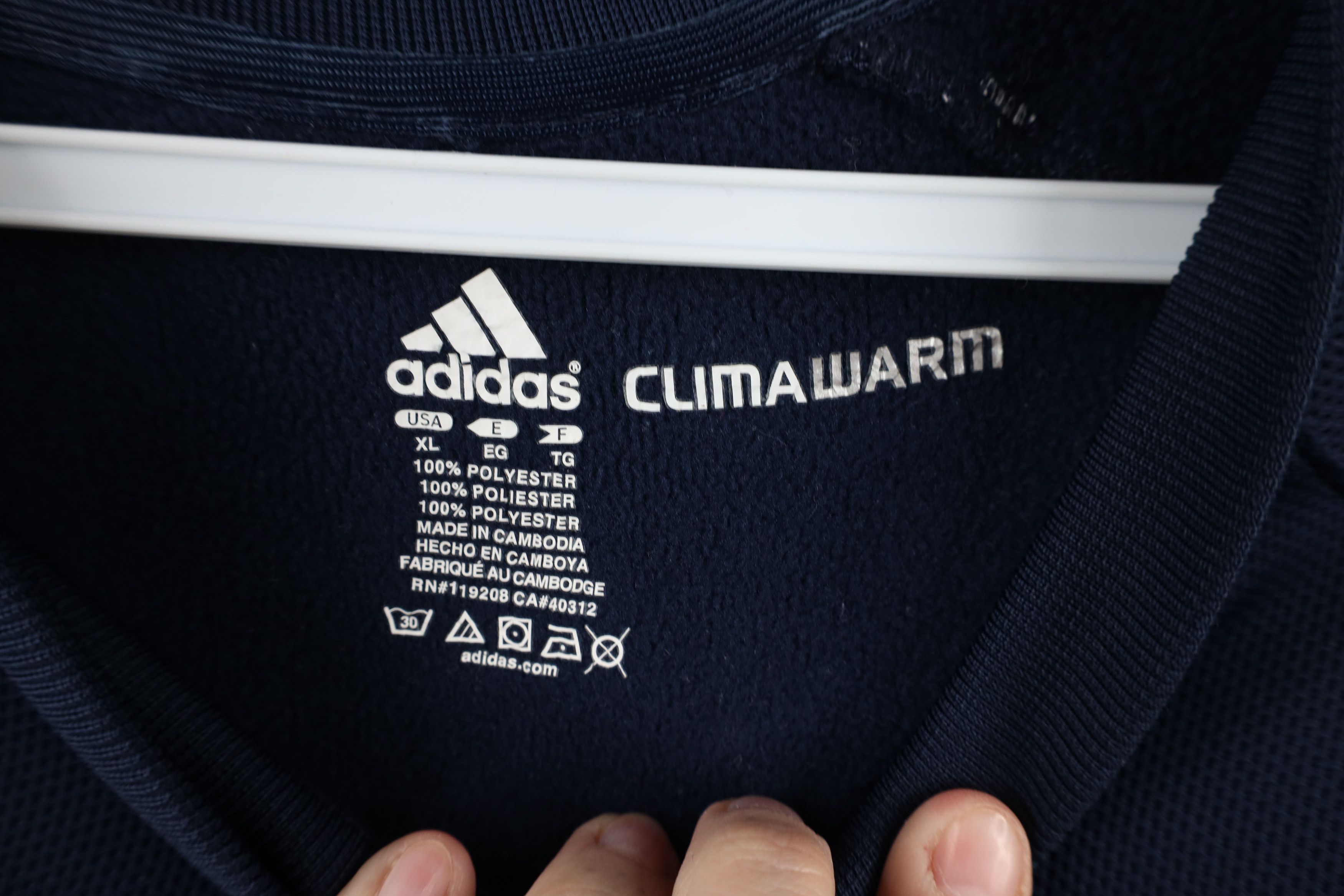 Adidas × Vintage Adidas University of Michigan Football Crewneck Sweatshirt Size US XL / EU 56 / 4 - 7 Thumbnail