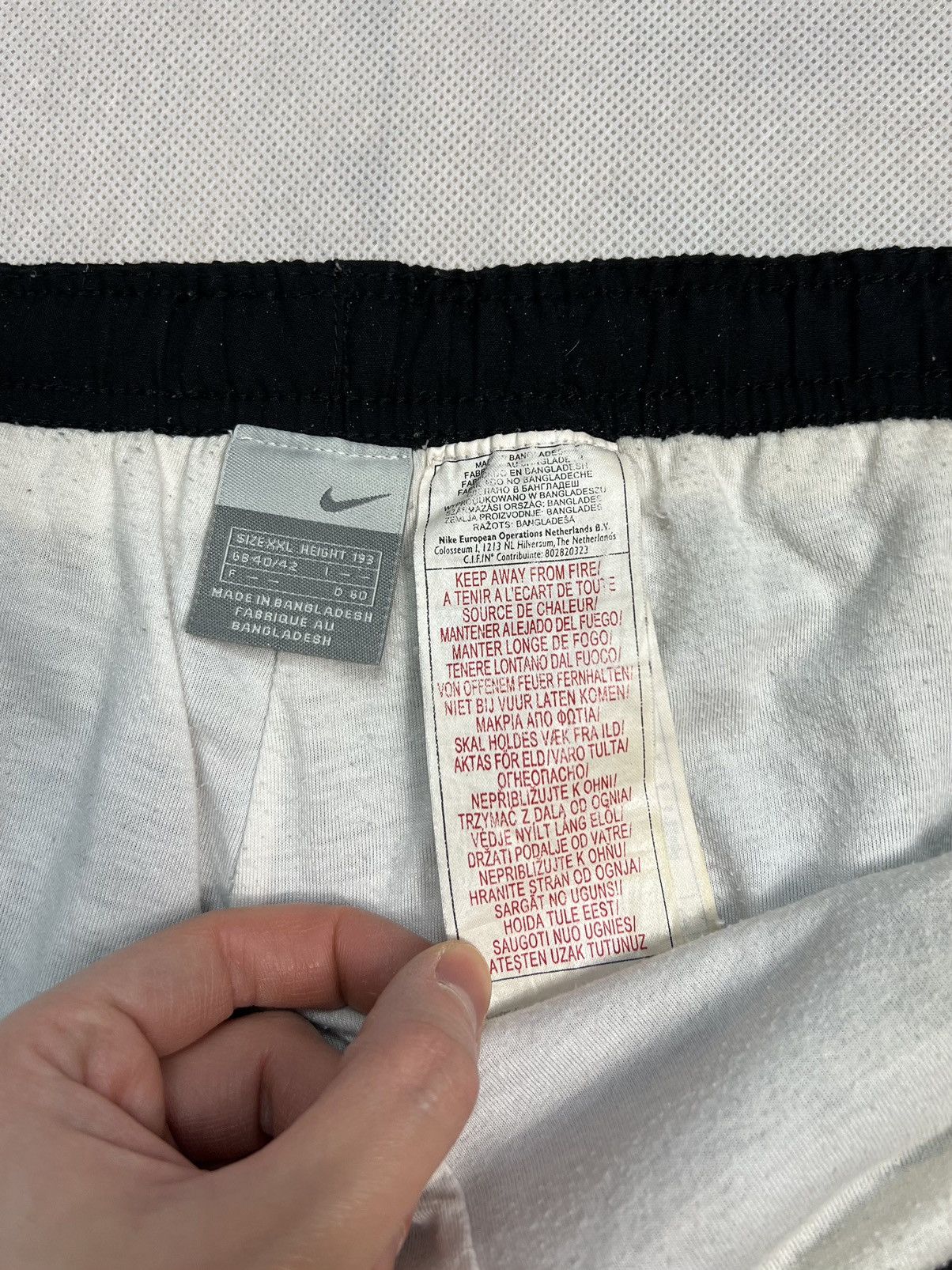Nike × Vintage Baggy Pants Nike Vintage 00’s y2k swoosh logo black Size US 38 / EU 54 - 3 Thumbnail