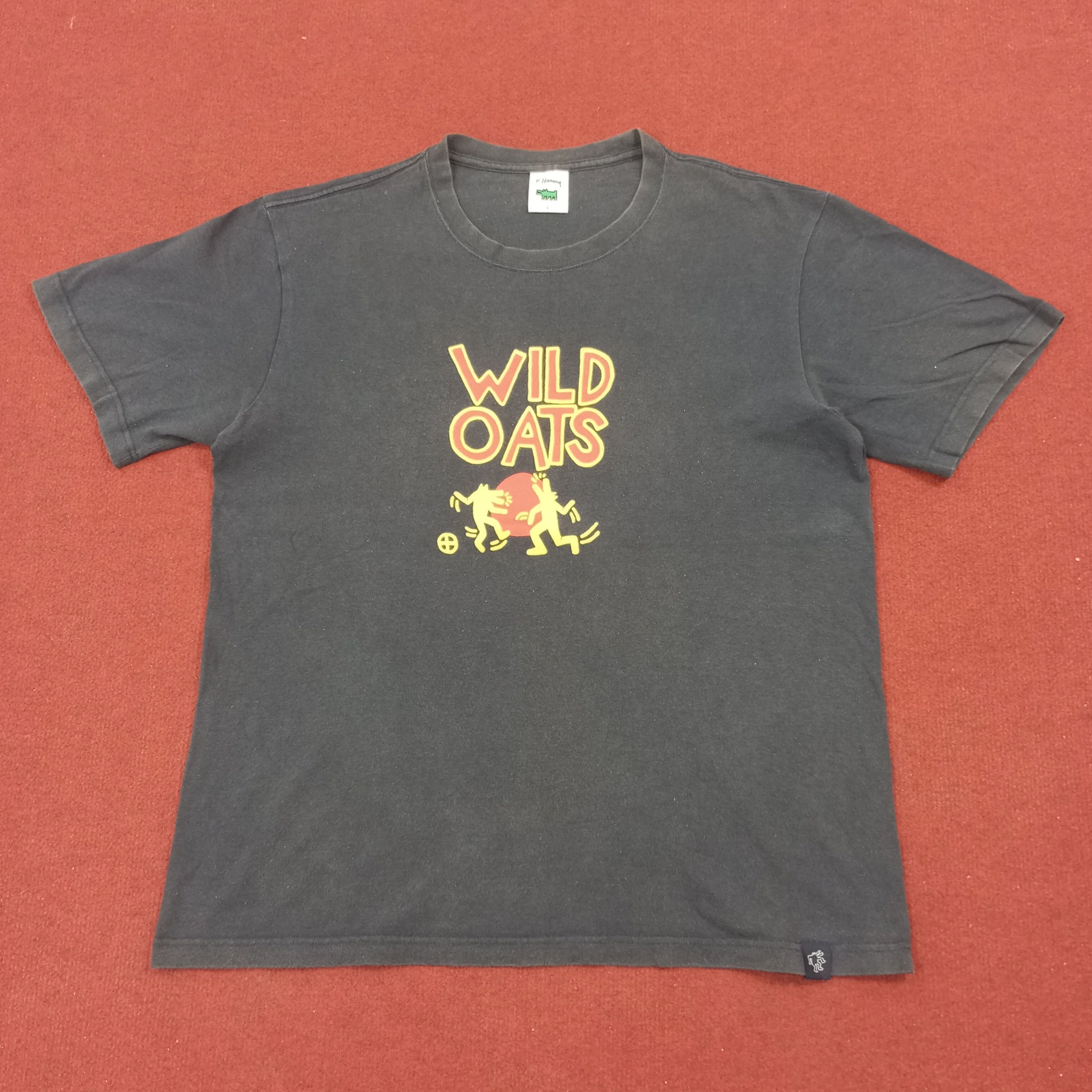 Keith Haring × Vintage Keith Haring Wild Oats X Japanese Brand Tshirt Size US L / EU 52-54 / 3 - 1 Thumbnail