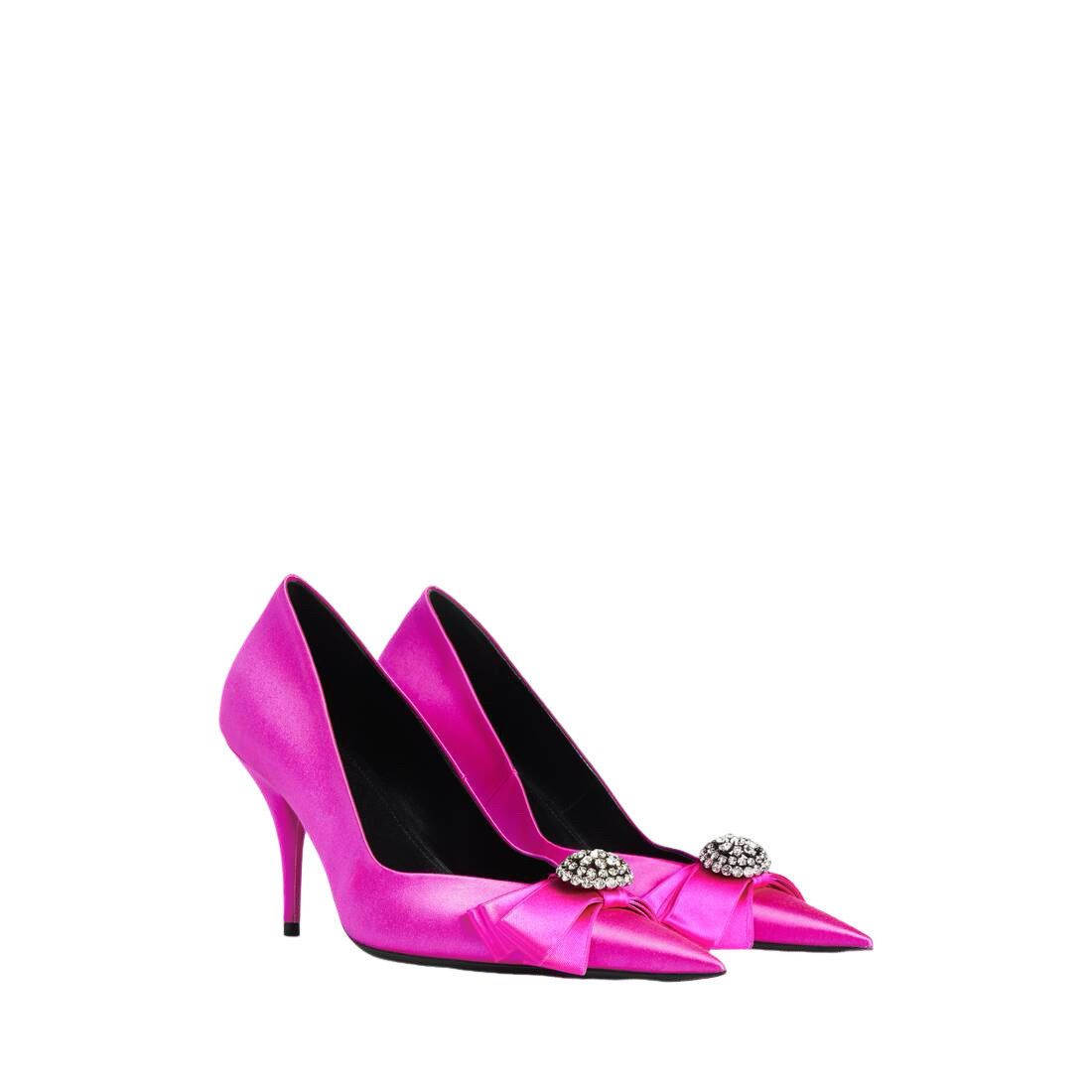 BALENCIAGA Avenue Palazzo $1350 Fuchsia 90mm Pumps New & Aut