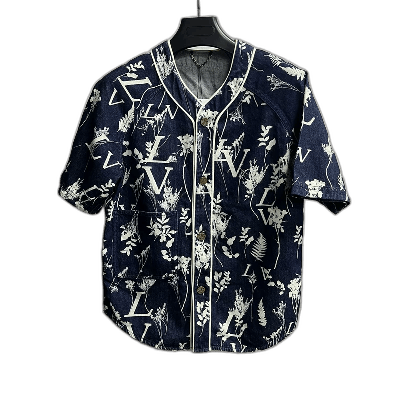 Louis Vuitton Louis Vuitton Blue Short Sleeve Shirt-yf Size US XS / EU 42 / 0 - 1 Thumbnail