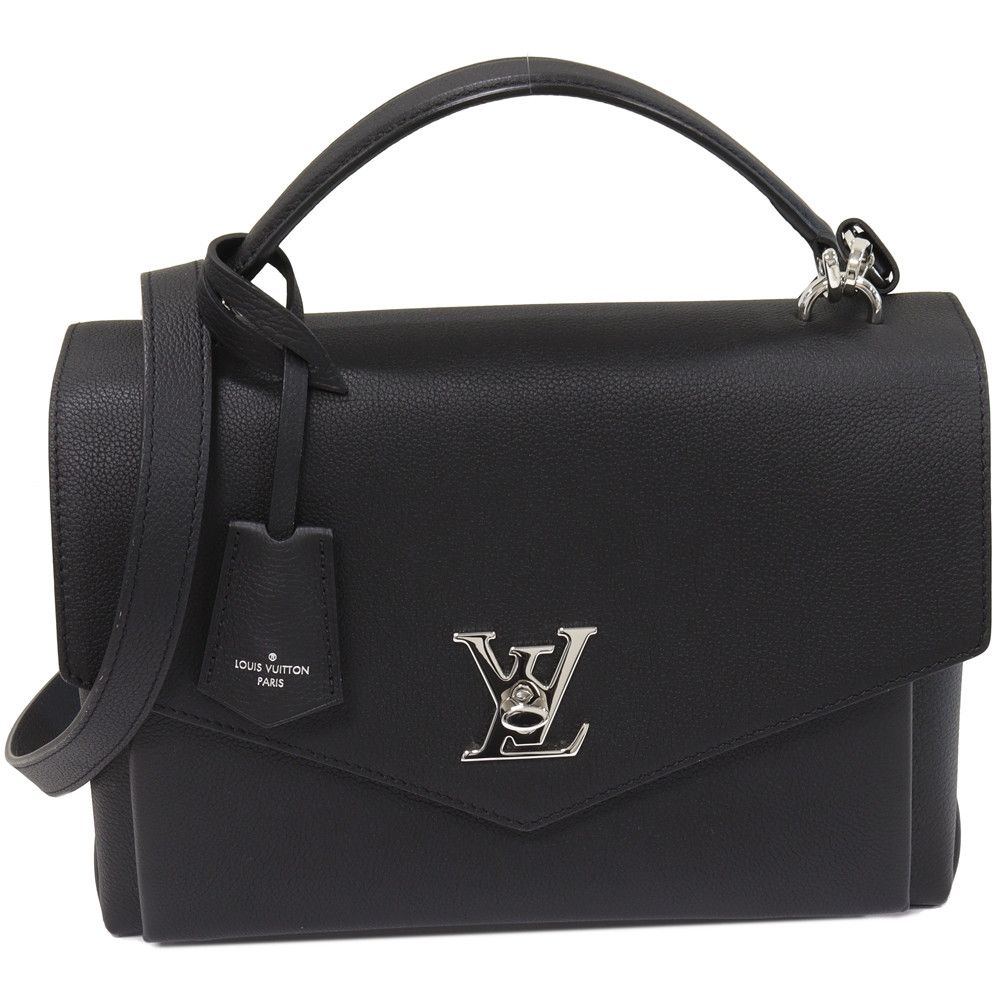 Louis Vuitton Louis Vuitton Louis Vuitton Mylockme Noir Leather Bag M54849 Leather Handbag M54849 in Great Condition Size ONE SIZE - 1 Thumbnail