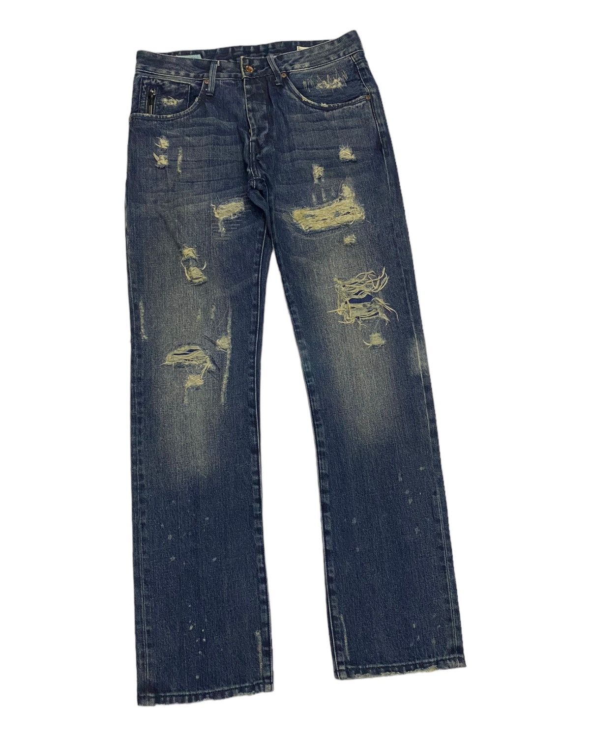 Hysteric Glamour × Undercover GRAIL🔥ARCHIVE REPLAY DISTRESSED DENIM UNDERCOVER STYLE Size US 32 / EU 48 - 5 Thumbnail