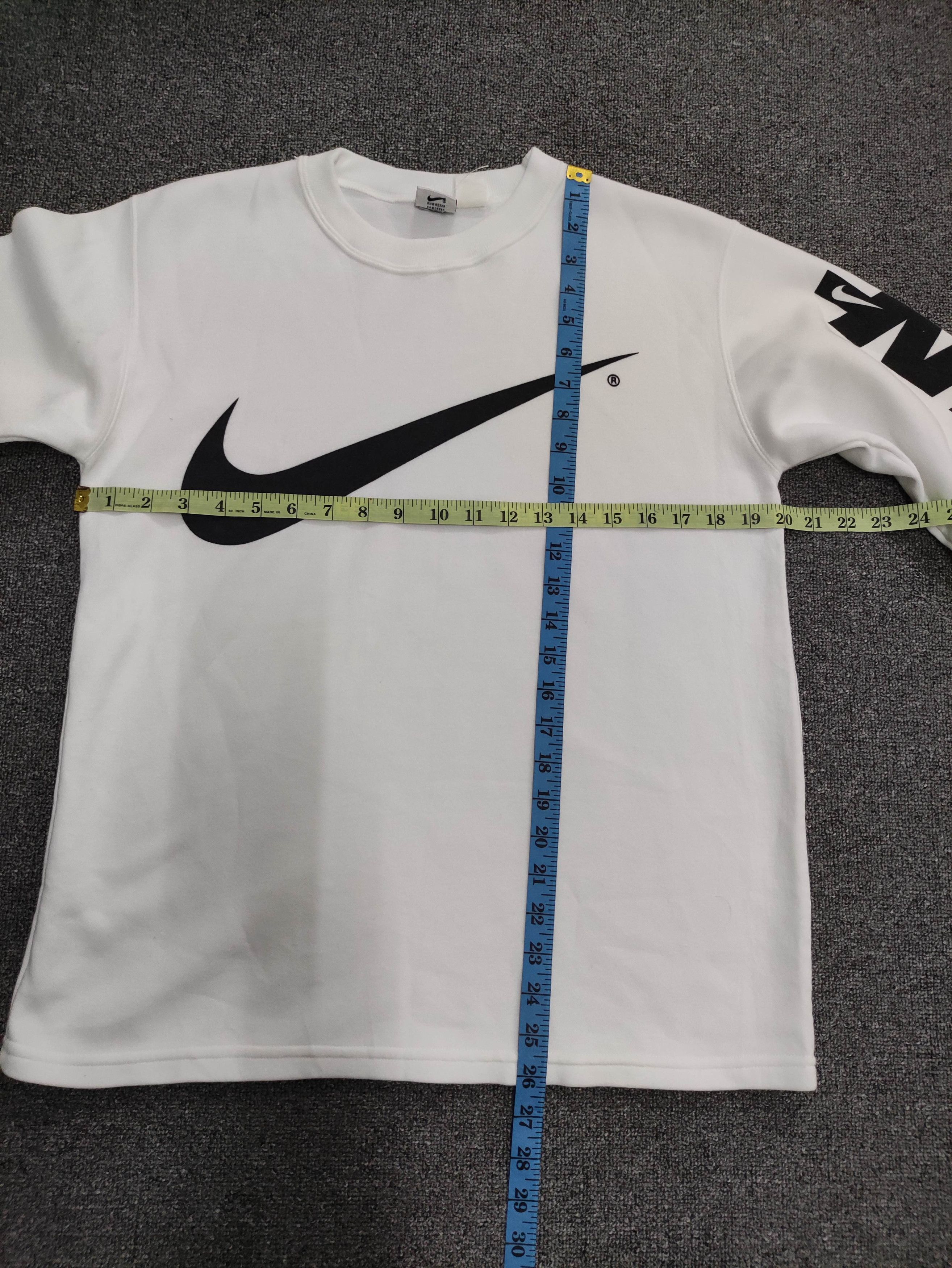 Nike Vintage 90s Nike Sweatshirt Big Swoosh Size US L / EU 52-54 / 3 - 10 Thumbnail
