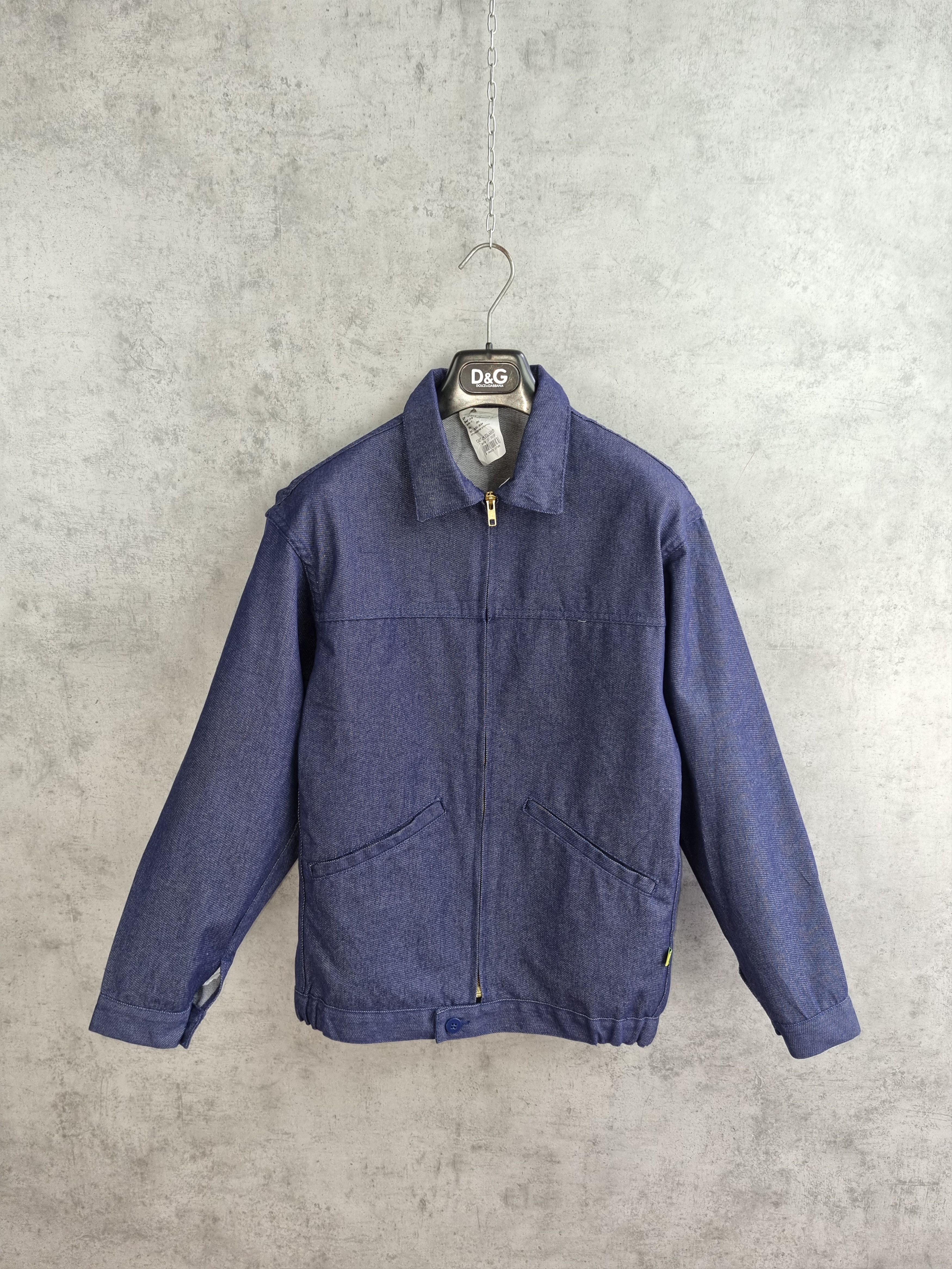 Vintage 90s French Chore Selvedge Denim Bomber Size US M / EU 48-50 / 2 - 9 Thumbnail